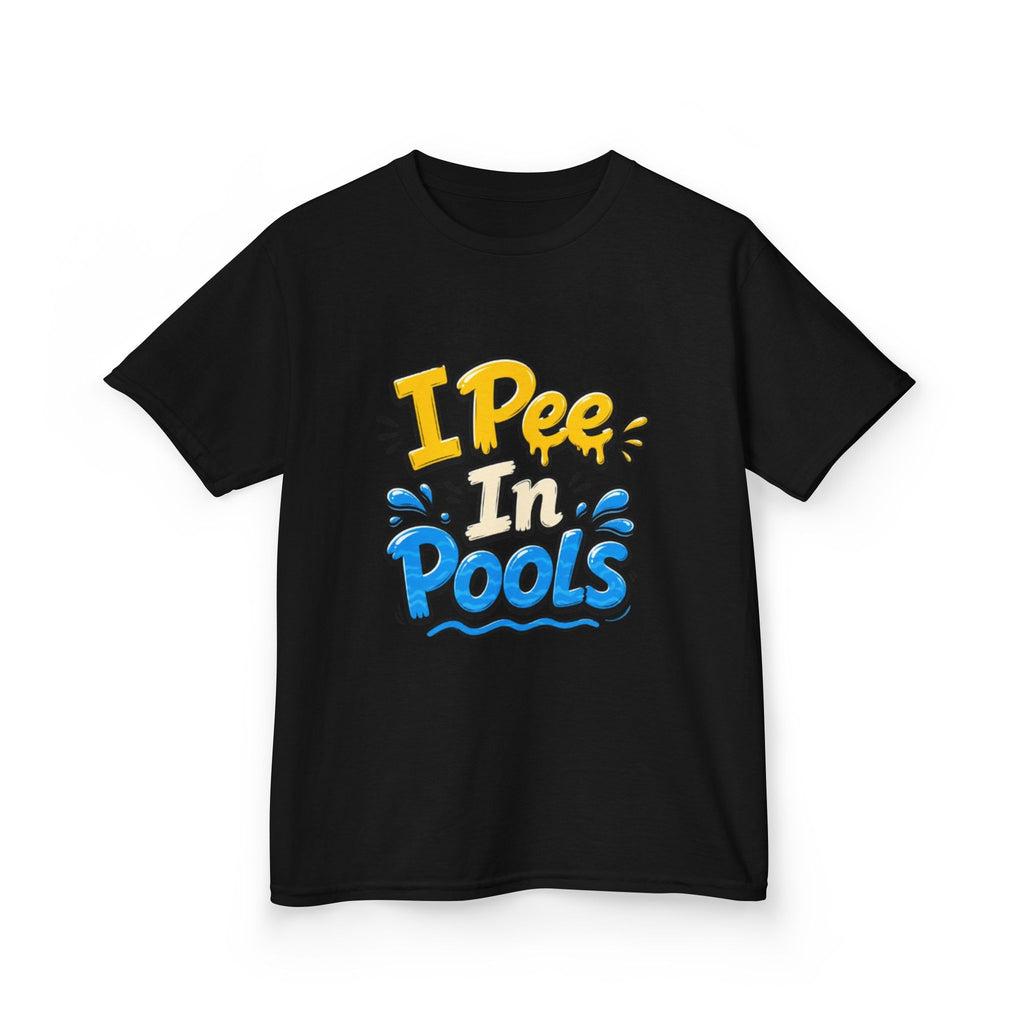 Kids Tee — "I Pee In Pools" Funny Summer Swim Shirt