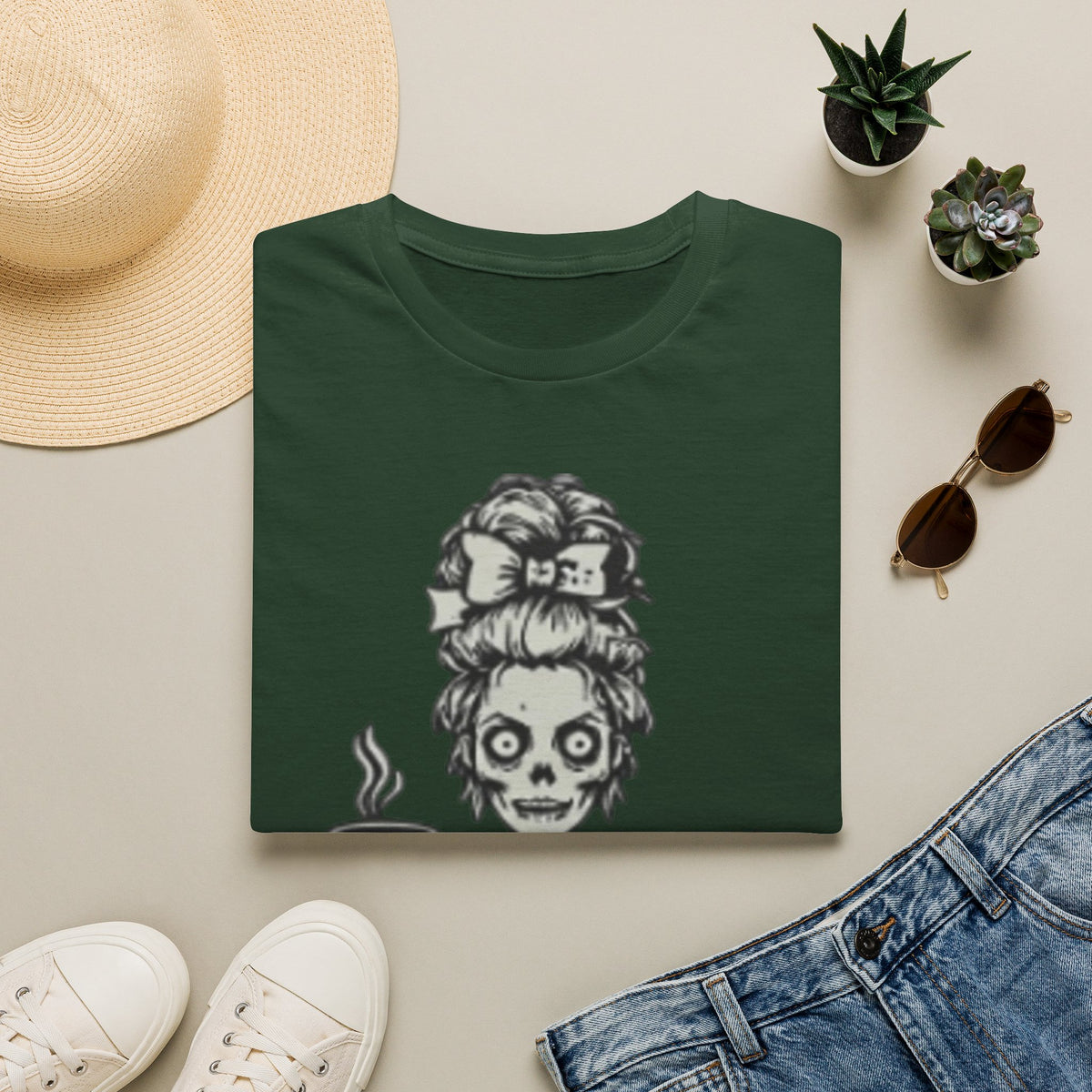 Mombie Adult T-Shirt — Cute Spooky Mom Graphic Tee ("Mommy")