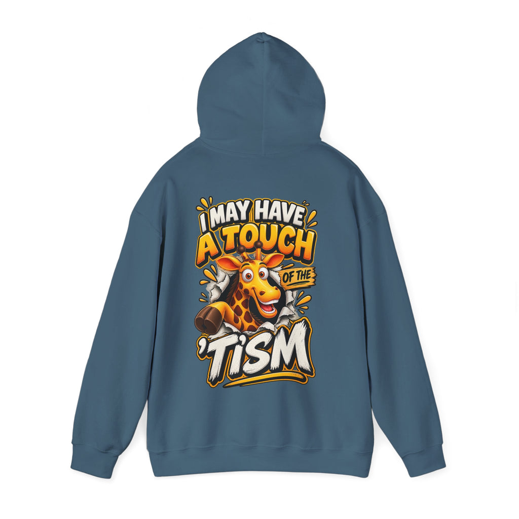 Giraffe 'I May Have a Touch of the Tism' Graphic Adult Hoodie