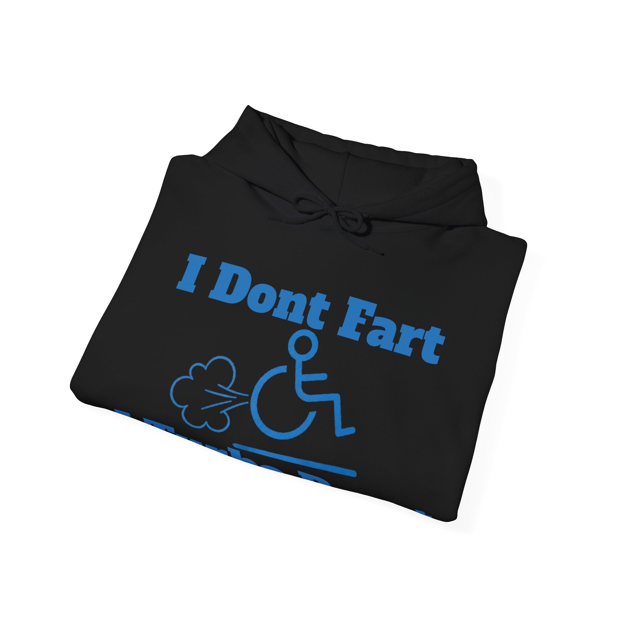 Adult Hoodie - "I Don't Fart, I Turbo Boost" Funny Wheelchair Pride Pullover