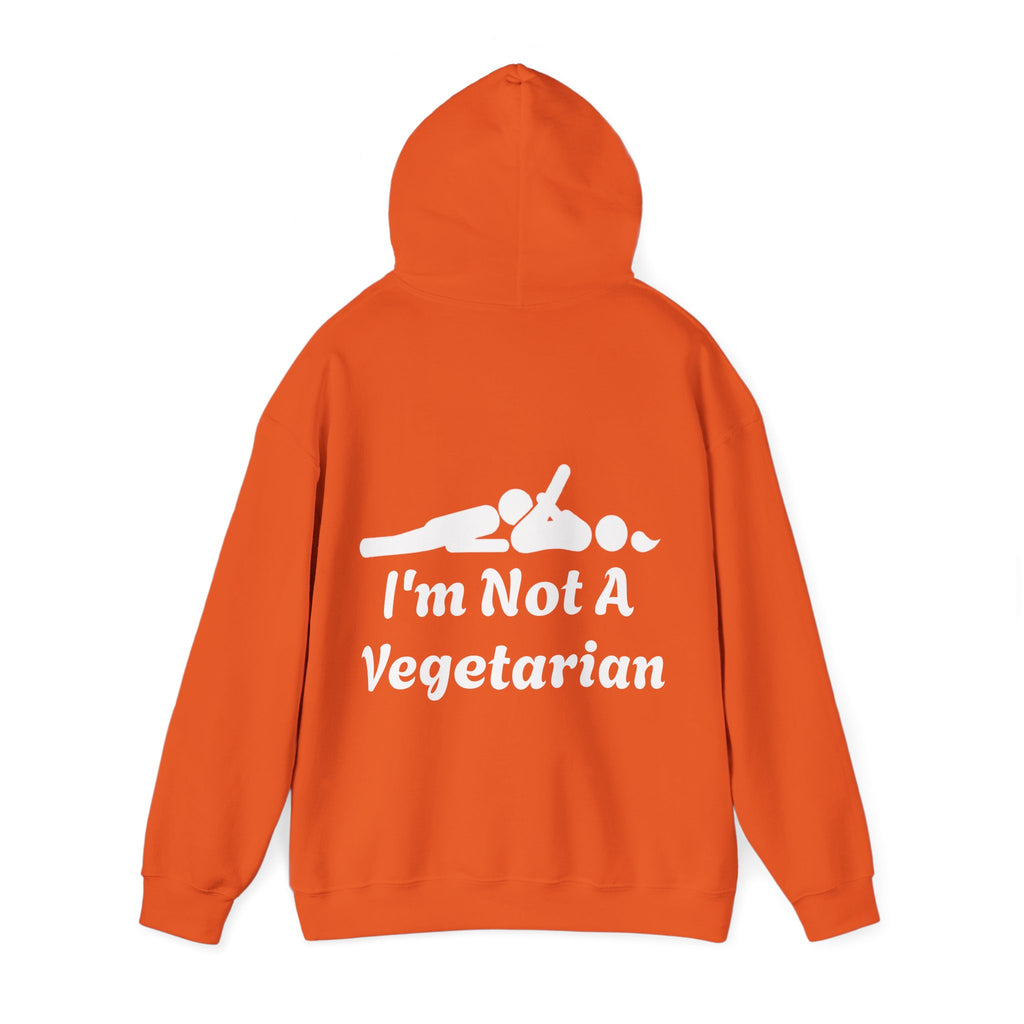 Classic White Adult Hoodie — i'm Not A Vegetarian