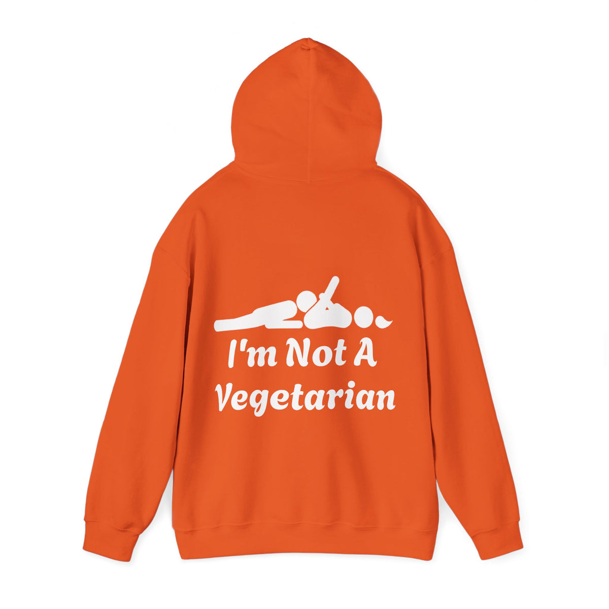 Classic White Adult Hoodie — i'm Not A Vegetarian