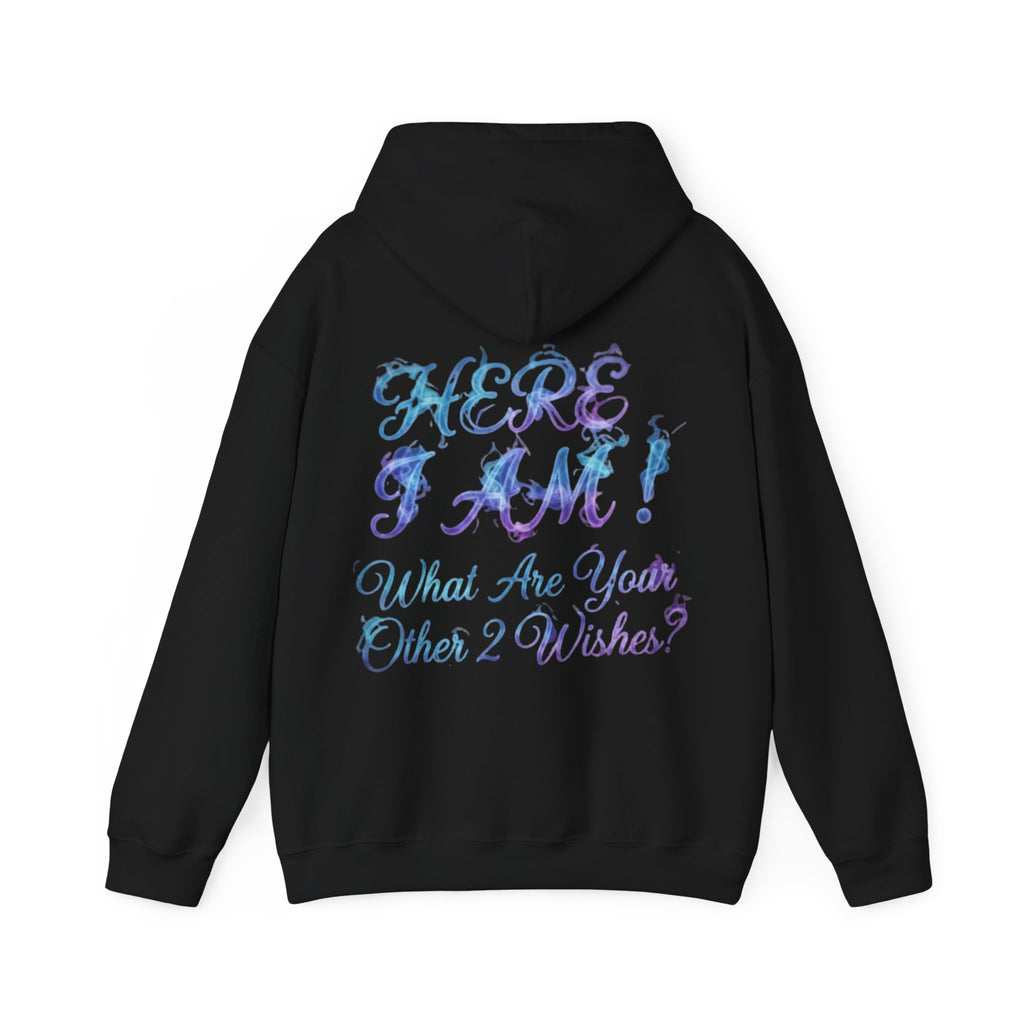 Adult Hoodie — “Here I Am!” Inspirational Script Hooded Sweatshirt