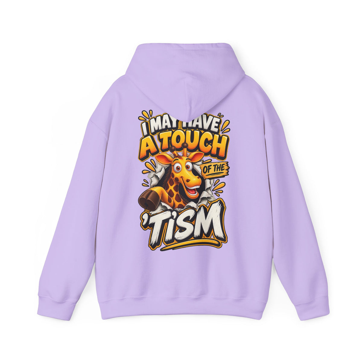 Giraffe 'I May Have a Touch of the Tism' Graphic Adult Hoodie