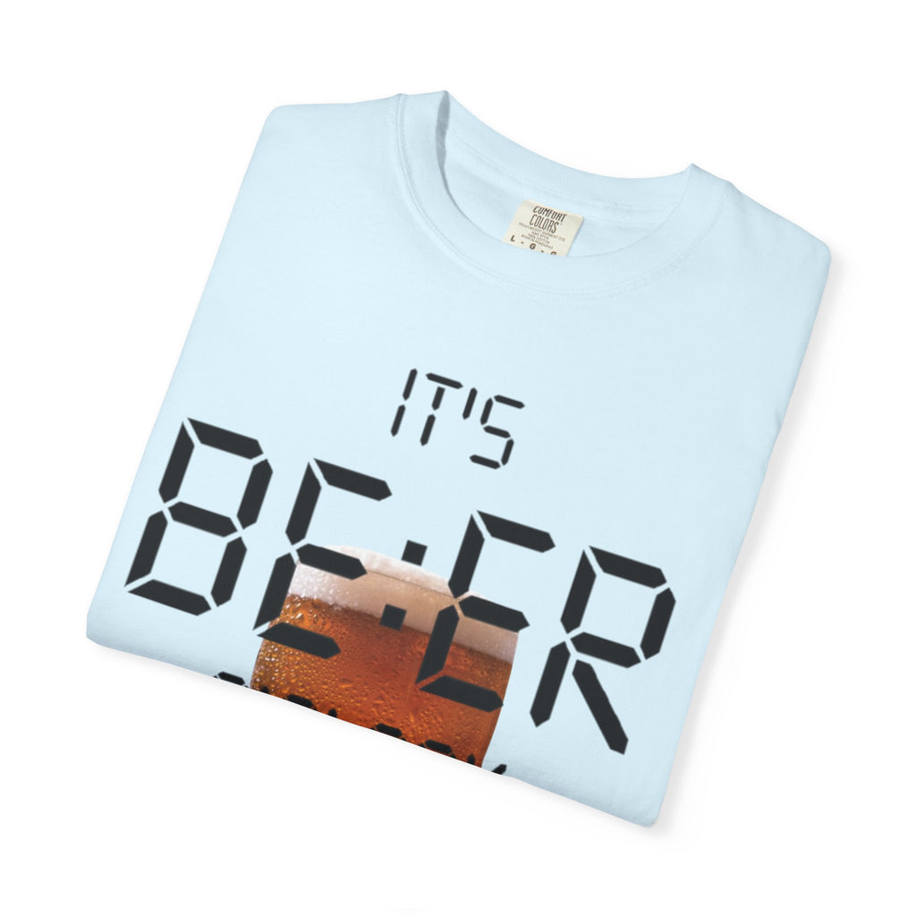 Beer O'Clock Adult T-Shirt — "It's BEER O'CLOCK" Graphic Tee with Pint Glass