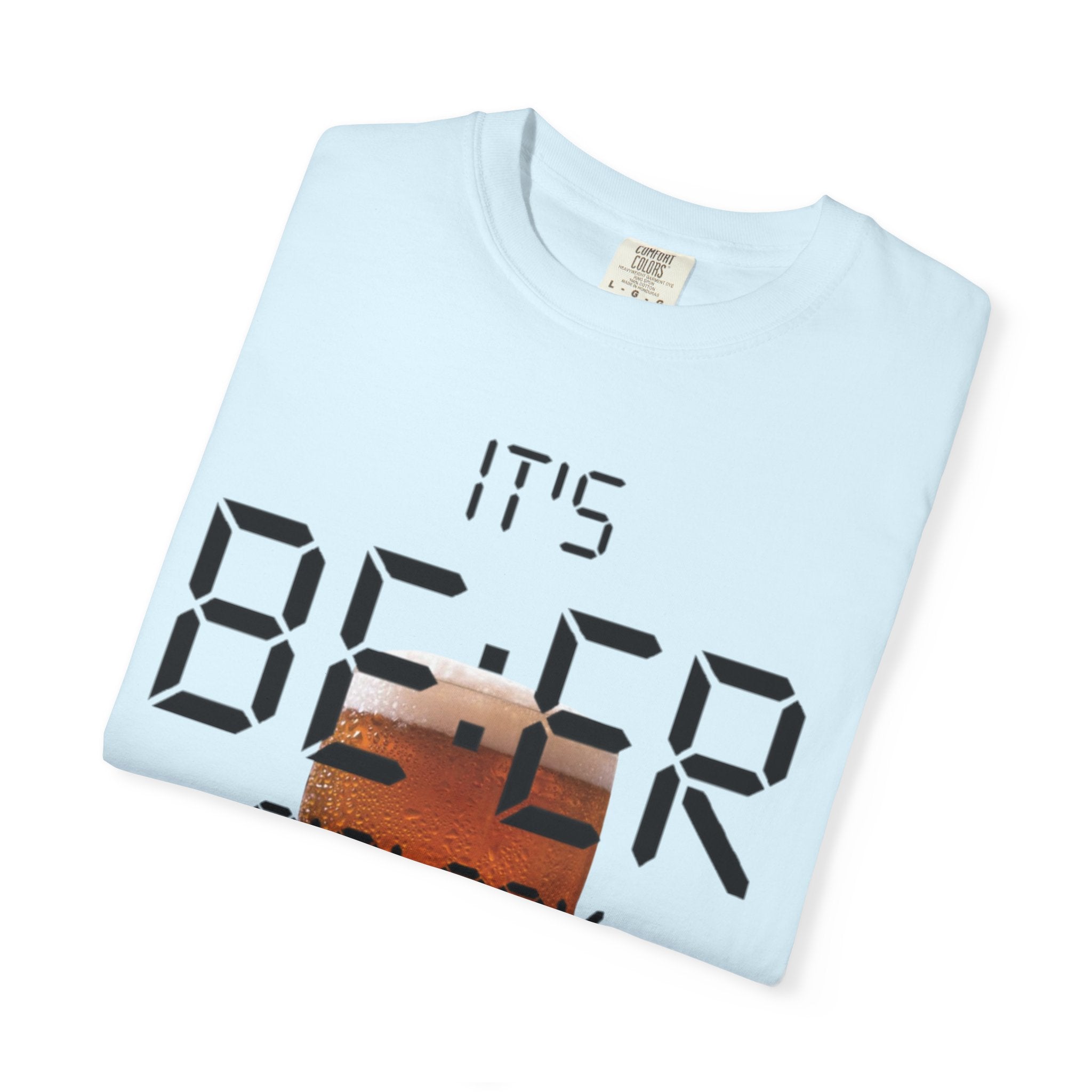 Beer O'Clock Adult T-Shirt — "It's BEER O'CLOCK" Graphic Tee with Pint Glass