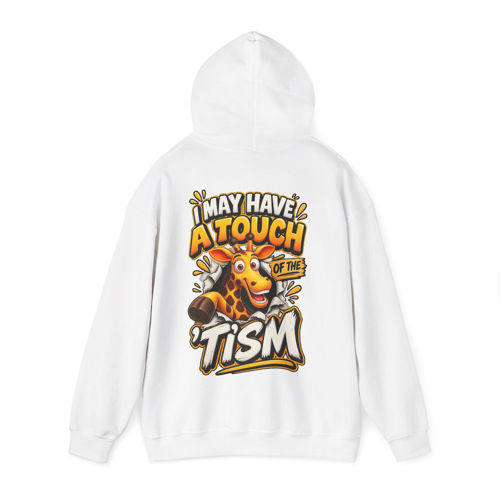 Giraffe 'I May Have a Touch of the Tism' Graphic Adult Hoodie