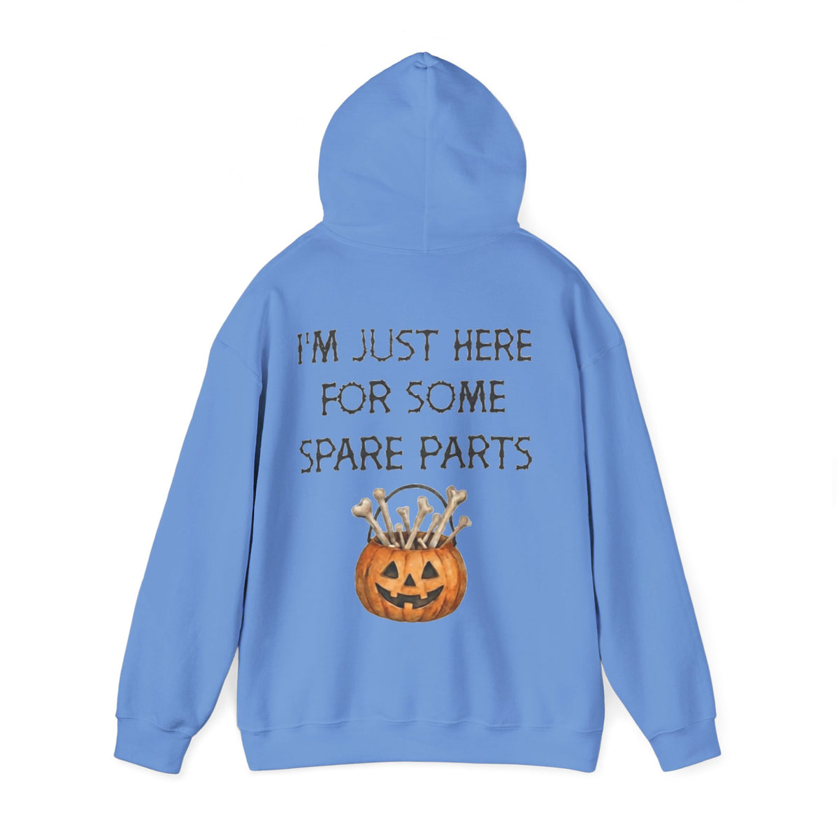 Halloween Pumpkin 'I'm Just Here for Some Spare Parts' Adult Hoodie