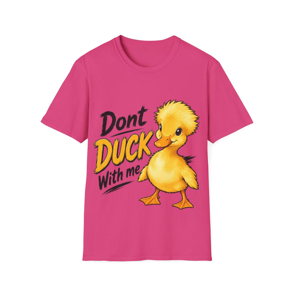 Don't Duck With Me Adult T-Shirt — Cute Yellow Duck Graphic Tee