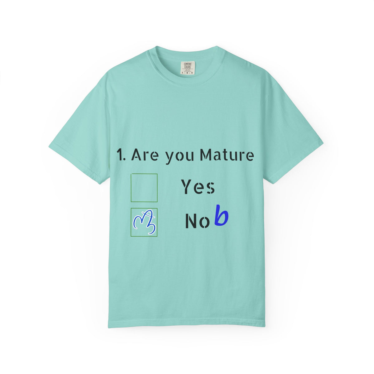 Adult T-Shirt — Funny "Are You Mature?" Checkbox Graphic Tee