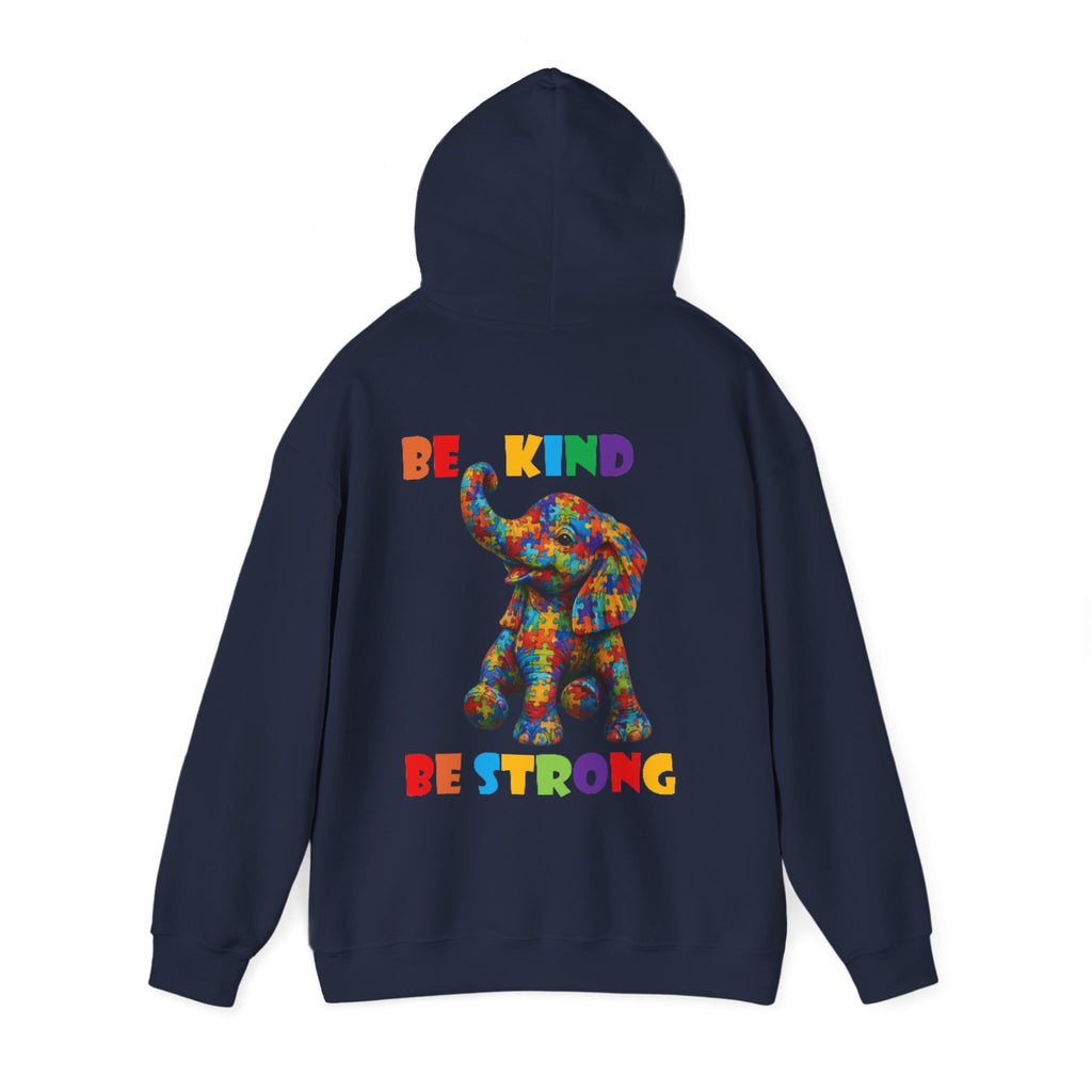Colorful Elephant 'Be Kind Be Strong' / Adult Hoodie