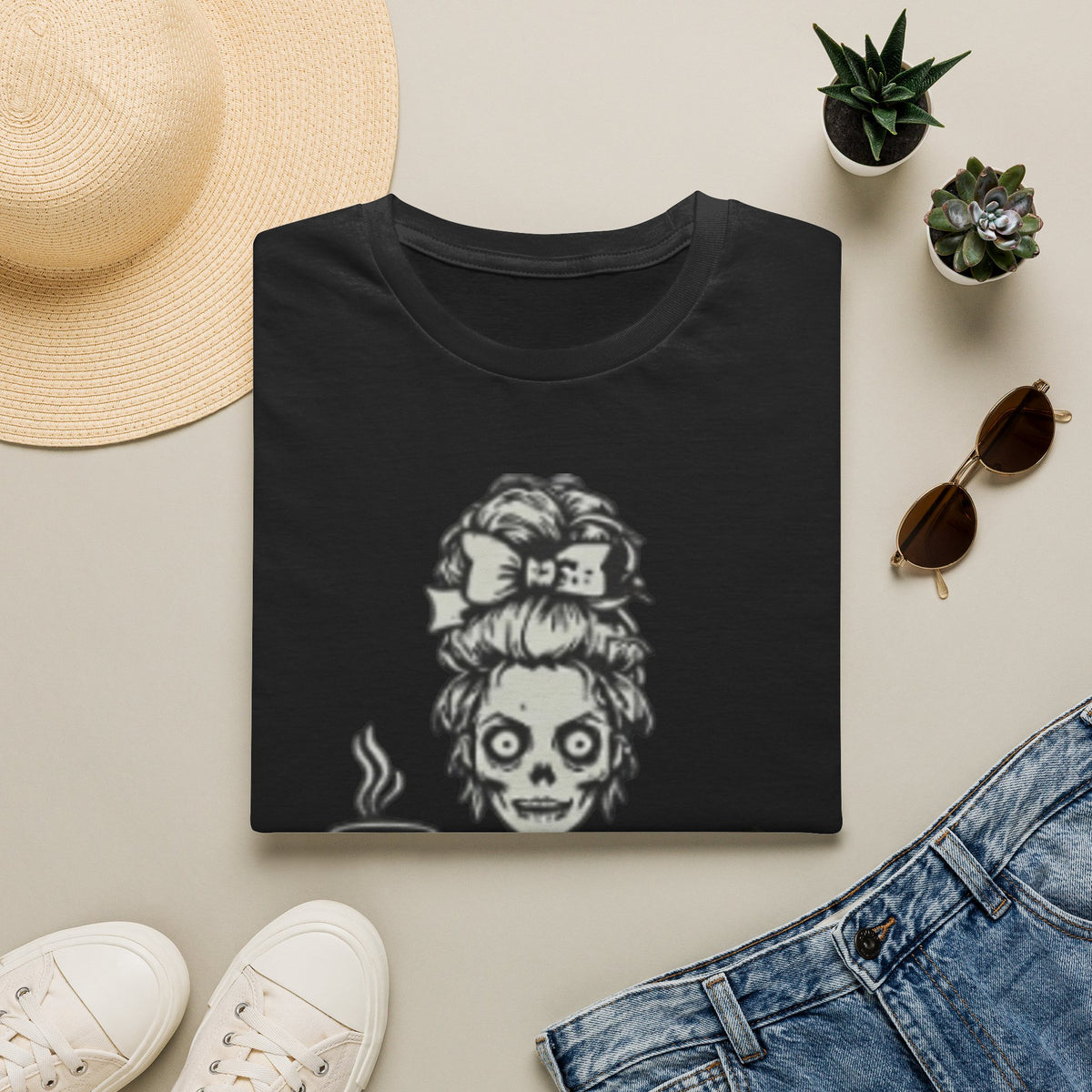 Mombie Adult T-Shirt — Cute Spooky Mom Graphic Tee ("Mommy")