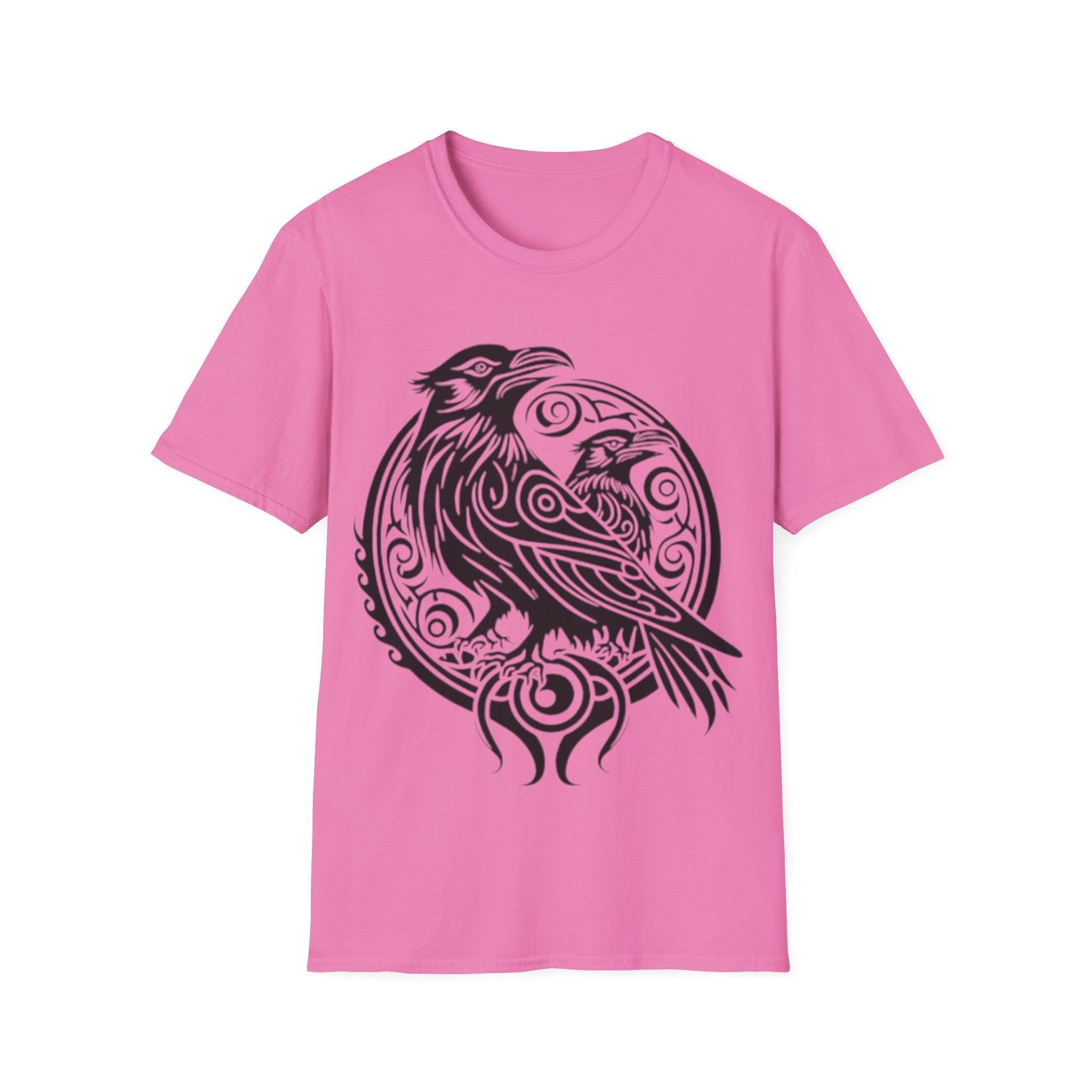 Odens Raven's Tribal Art Adult T-Shirt — Huginn and Muninn