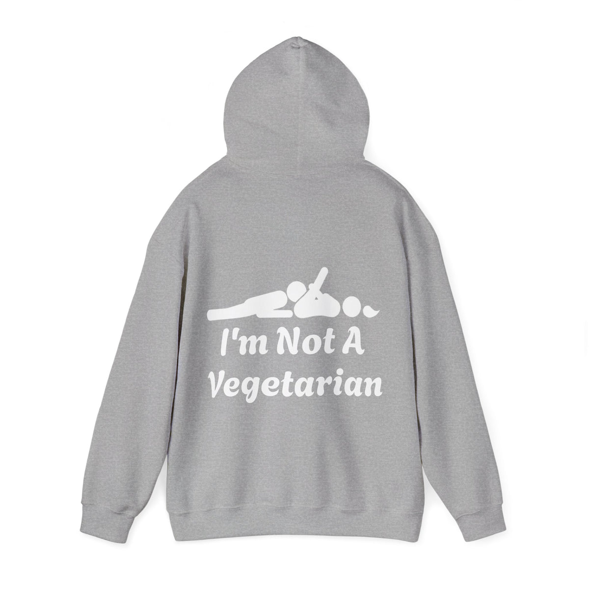 Classic White Adult Hoodie — i'm Not A Vegetarian