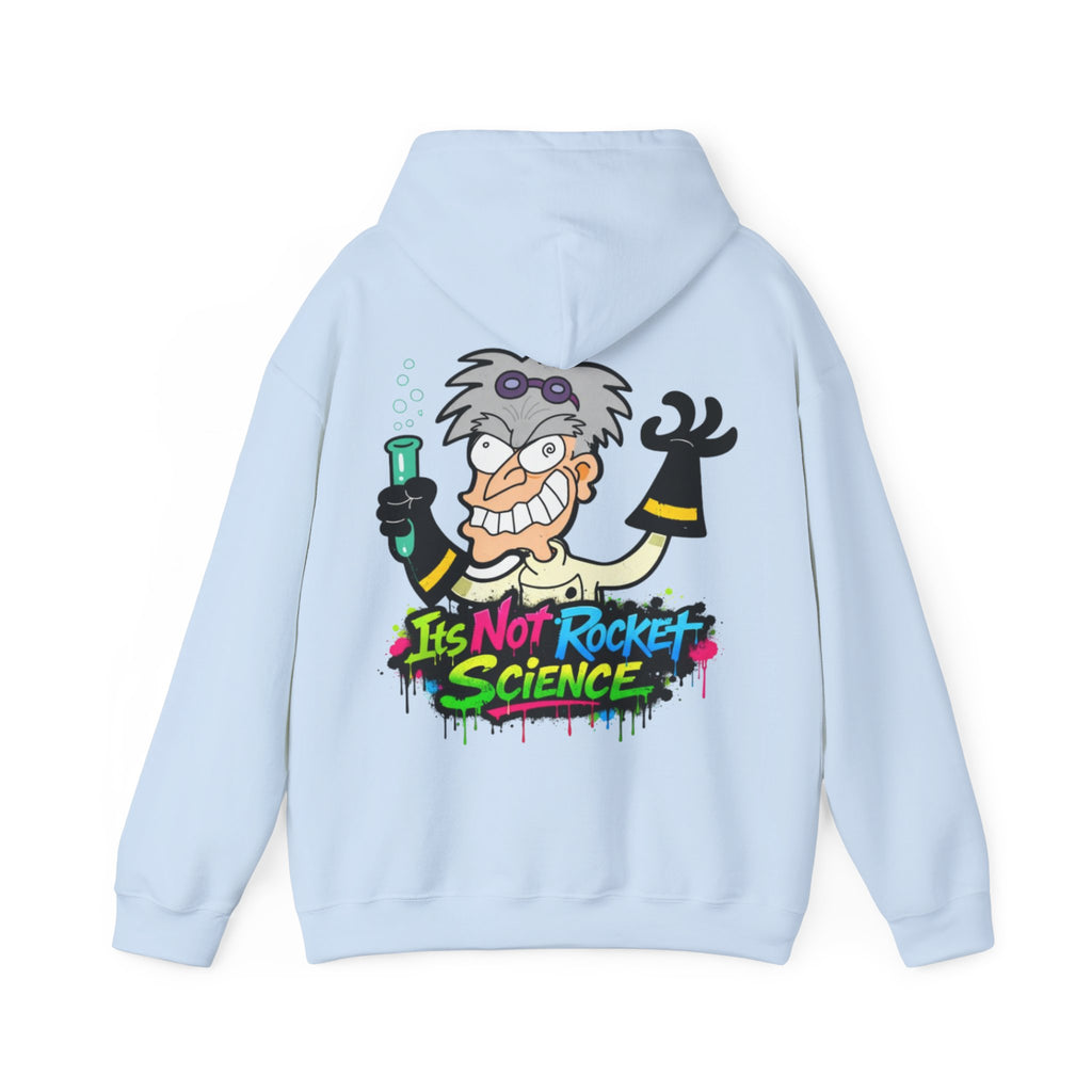 Mad Scientist Adult Hoodie — "It's Not Rocket Science" Graphic Pullover
