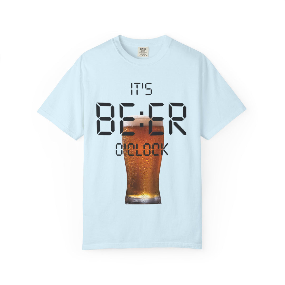 Beer O'Clock Adult T-Shirt — "It's BEER O'CLOCK" Graphic Tee with Pint Glass