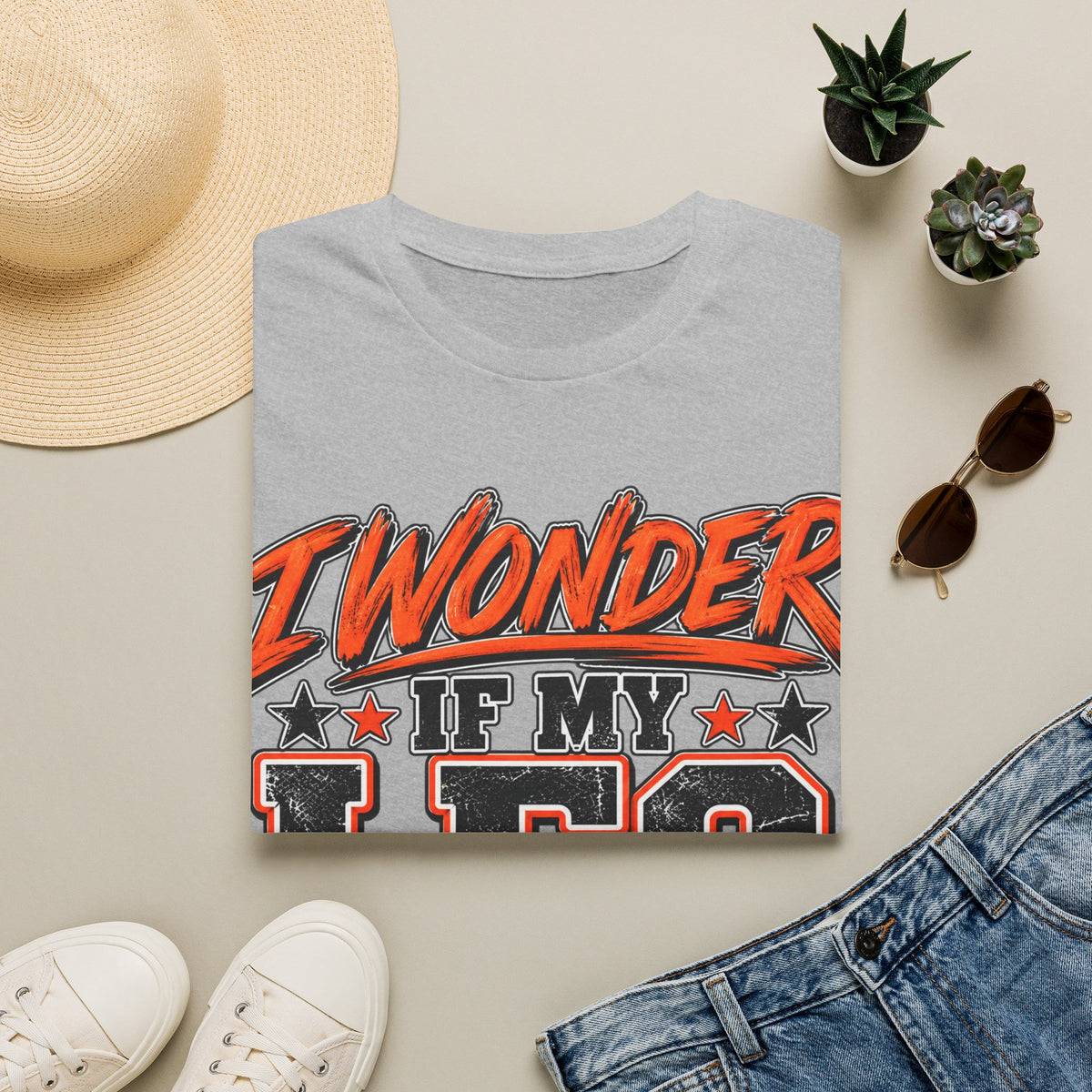 Graphic Adult T-Shirt — "I Wonder If My Leg Misses Me Too" Retro Sports Tee