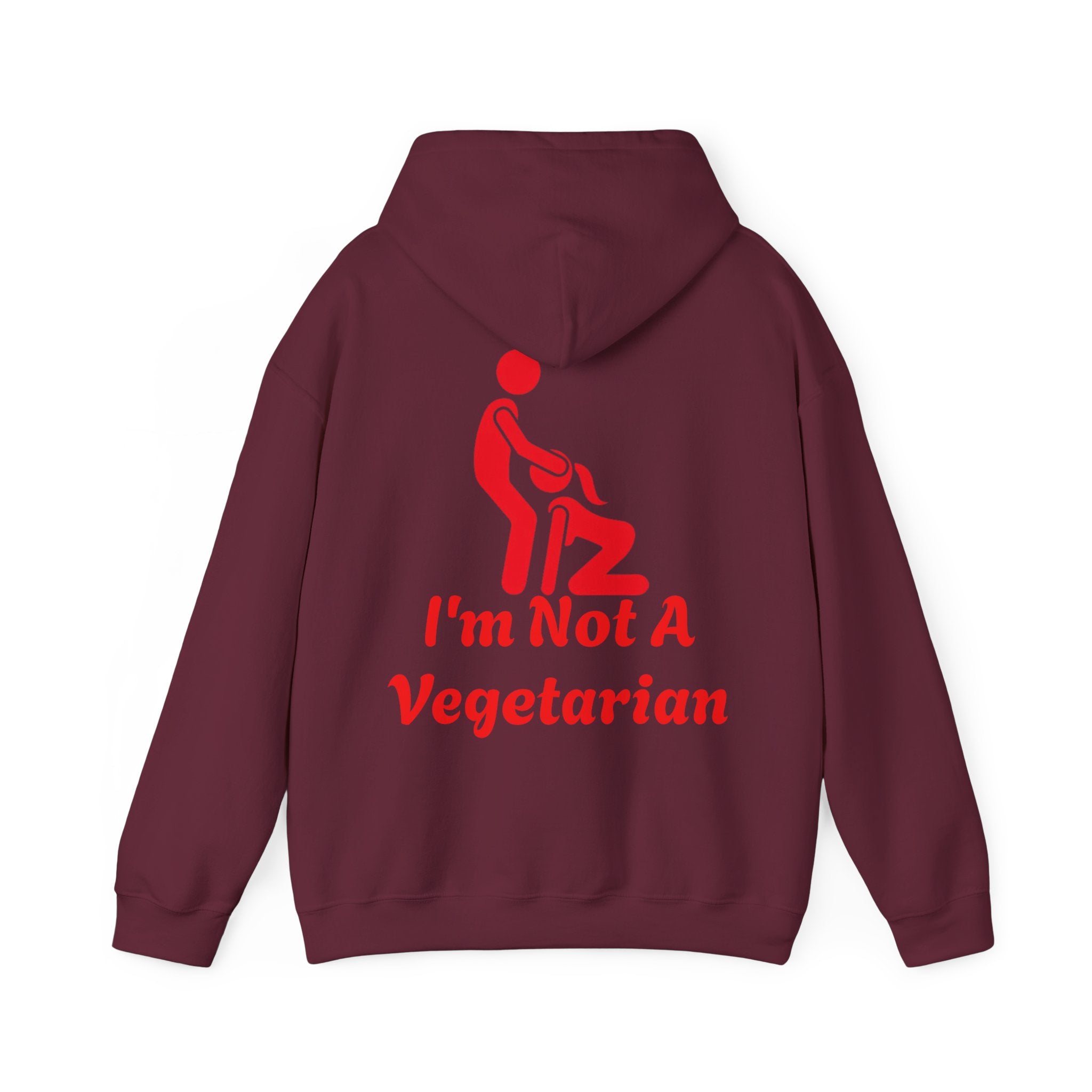 Adult Hoodie — I'm Not A Vegetarian (Funny Grilling Graphic)