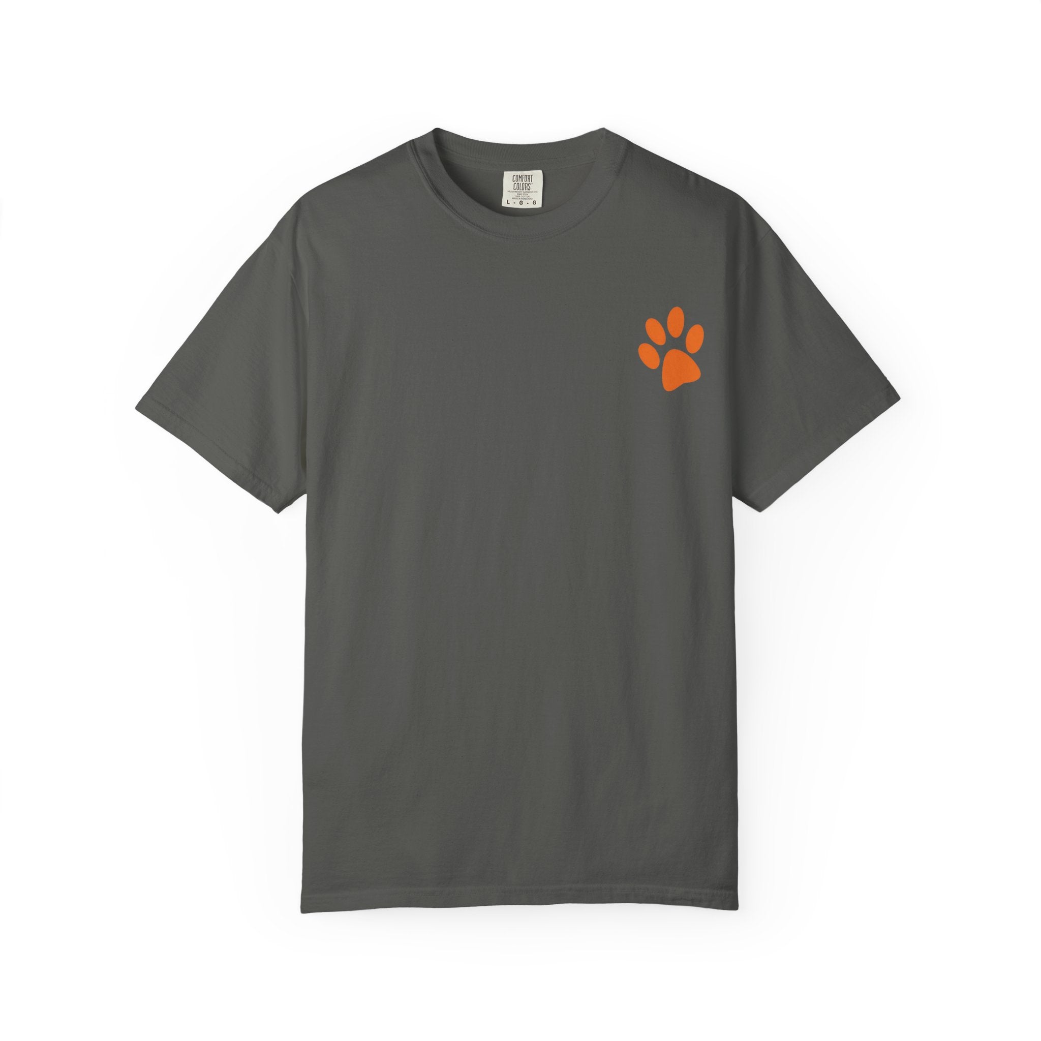 Bad Hair Day Puppy Adult T-Shirt | Paw Print Graphic