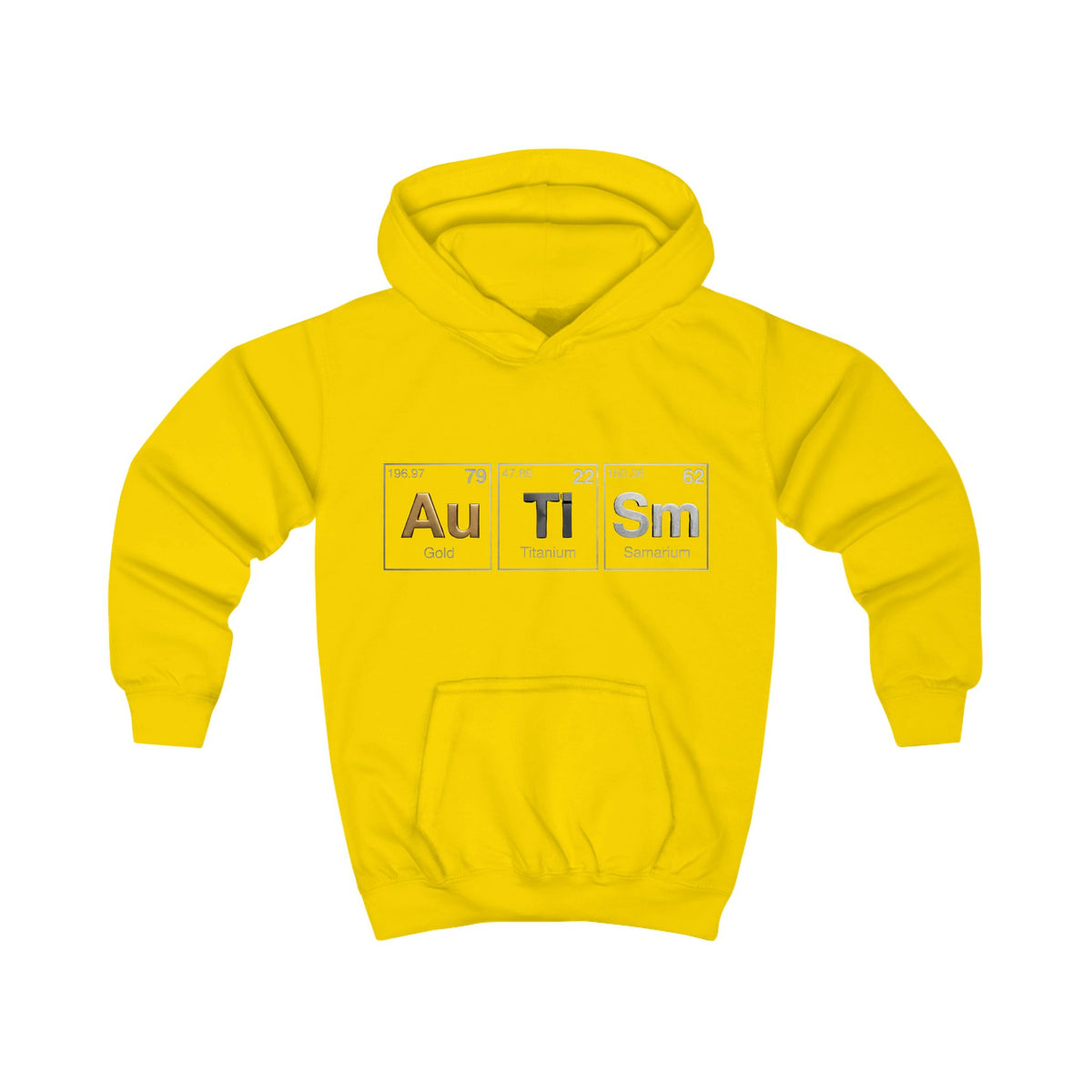 Autism Awareness Kids Hoodie — 'Au Ti Sm' Periodic Table Design