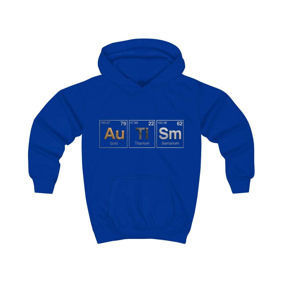 Autism Awareness Kids Hoodie — 'Au Ti Sm' Periodic Table Design