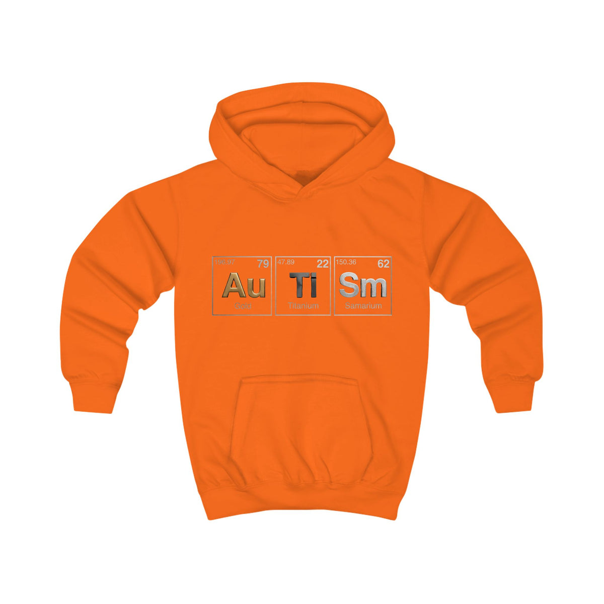 Autism Awareness Kids Hoodie — 'Au Ti Sm' Periodic Table Design
