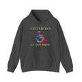 Adult Hoodie - "Certified Stunt Man" Rainbow Wheelchair Hoodie