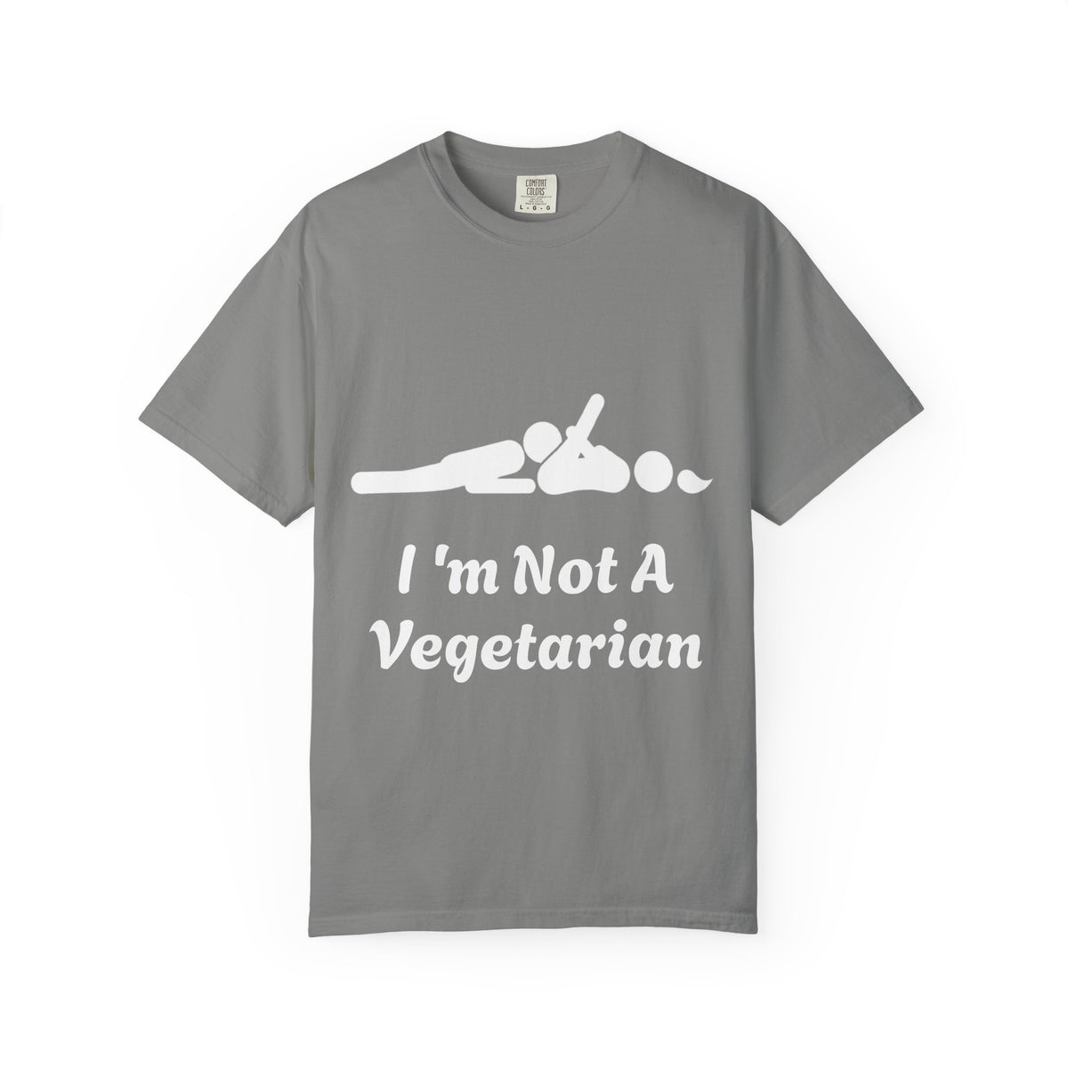 Adult T-Shirt — Funny " i'm Not a Vegetarian" Graphic Tee (Meat Lover Humor)
