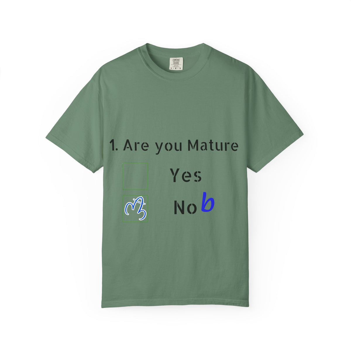 Adult T-Shirt — Funny "Are You Mature?" Checkbox Graphic Tee