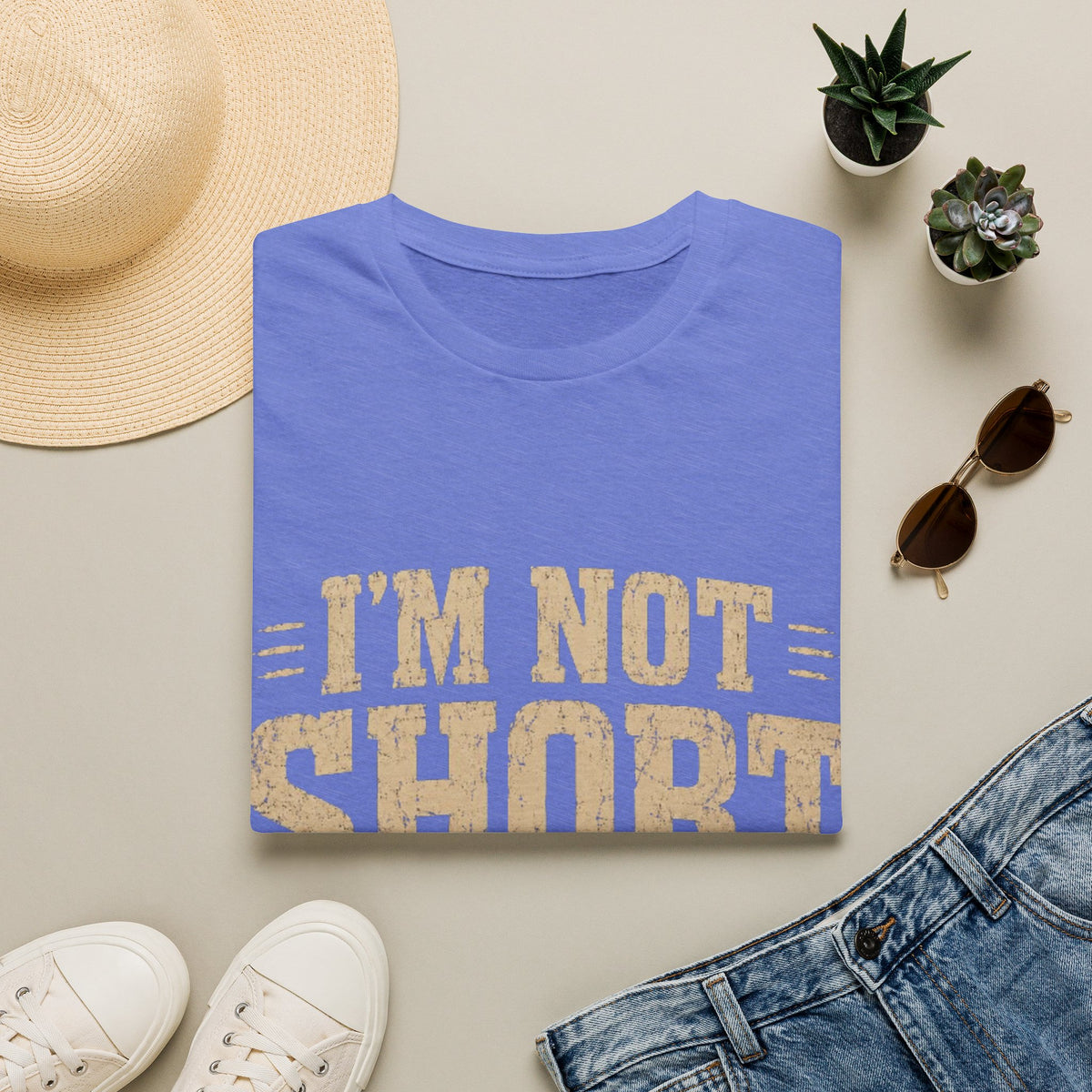 Adult T-Shirt — “I’m Not Short, I’m Fun Size” Funny Graphic Tee