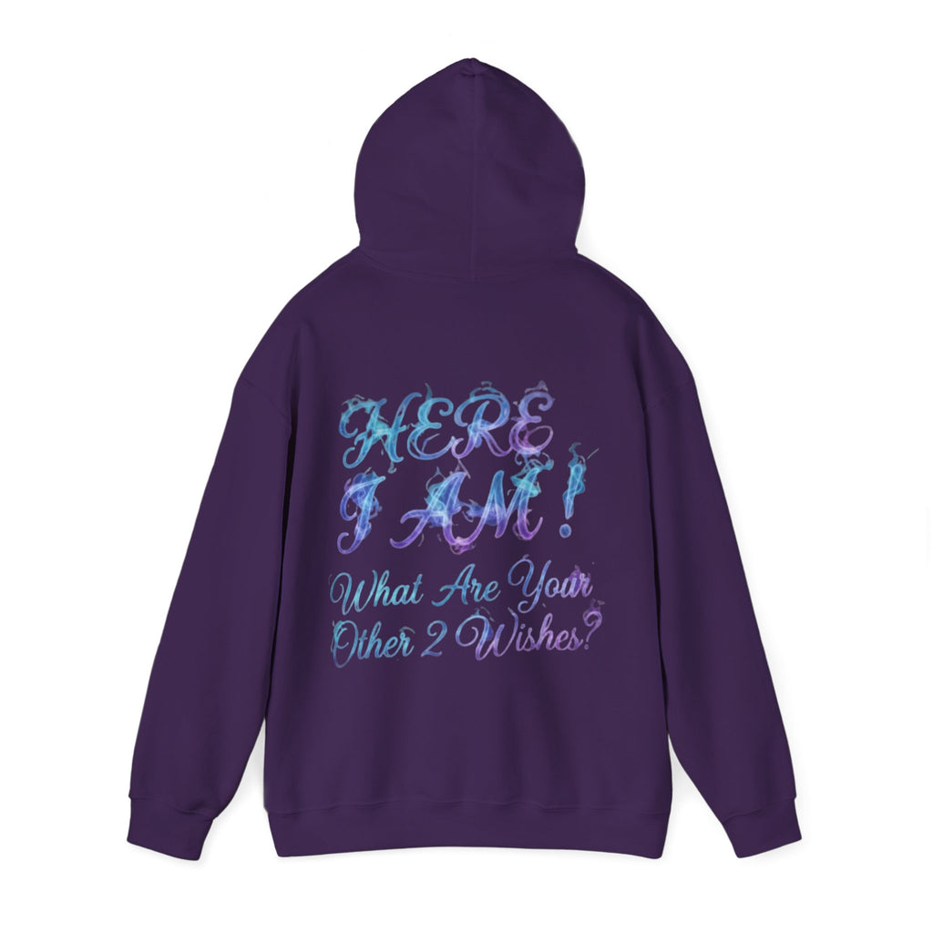 Adult Hoodie — “Here I Am!” Inspirational Script Hooded Sweatshirt