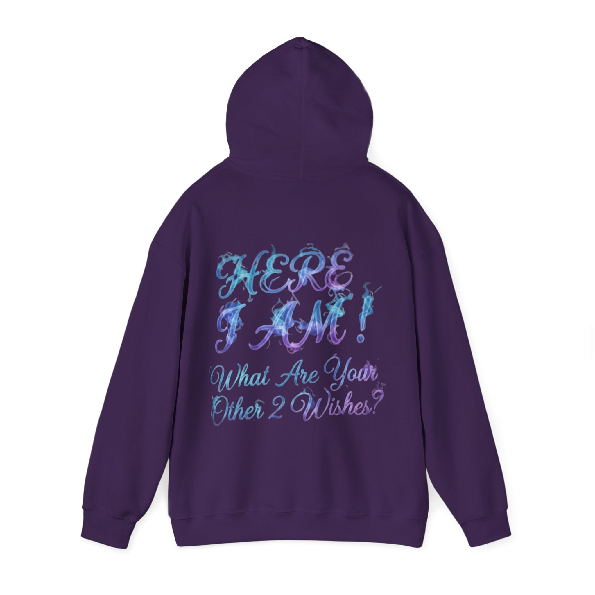 Adult Hoodie — “Here I Am!” Inspirational Script Hooded Sweatshirt