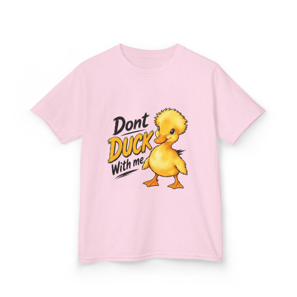 Kids Tee — “Don't Duck With Me” Cute Angry Duck Graphic