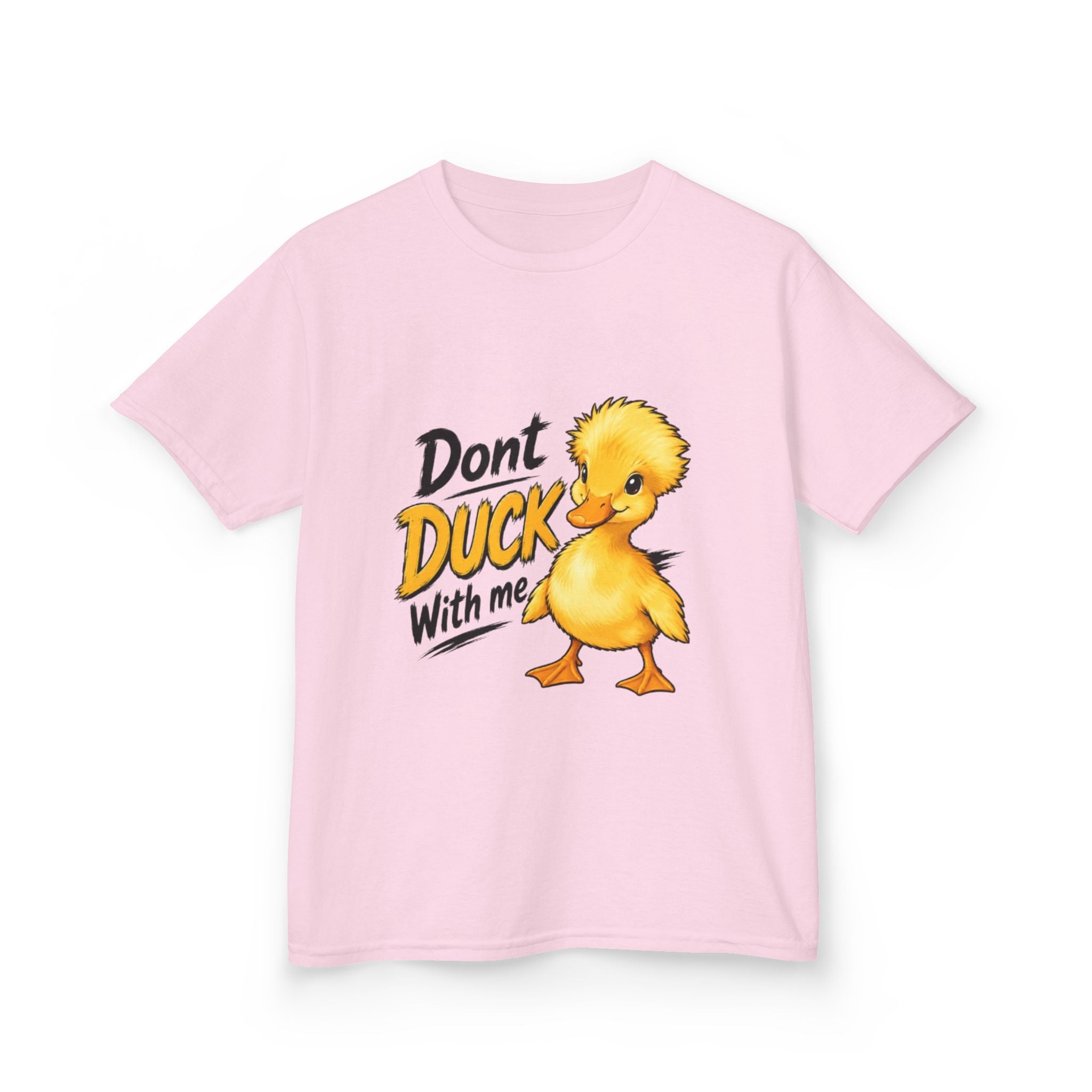 Kids Tee — “Don't Duck With Me” Cute Angry Duck Graphic
