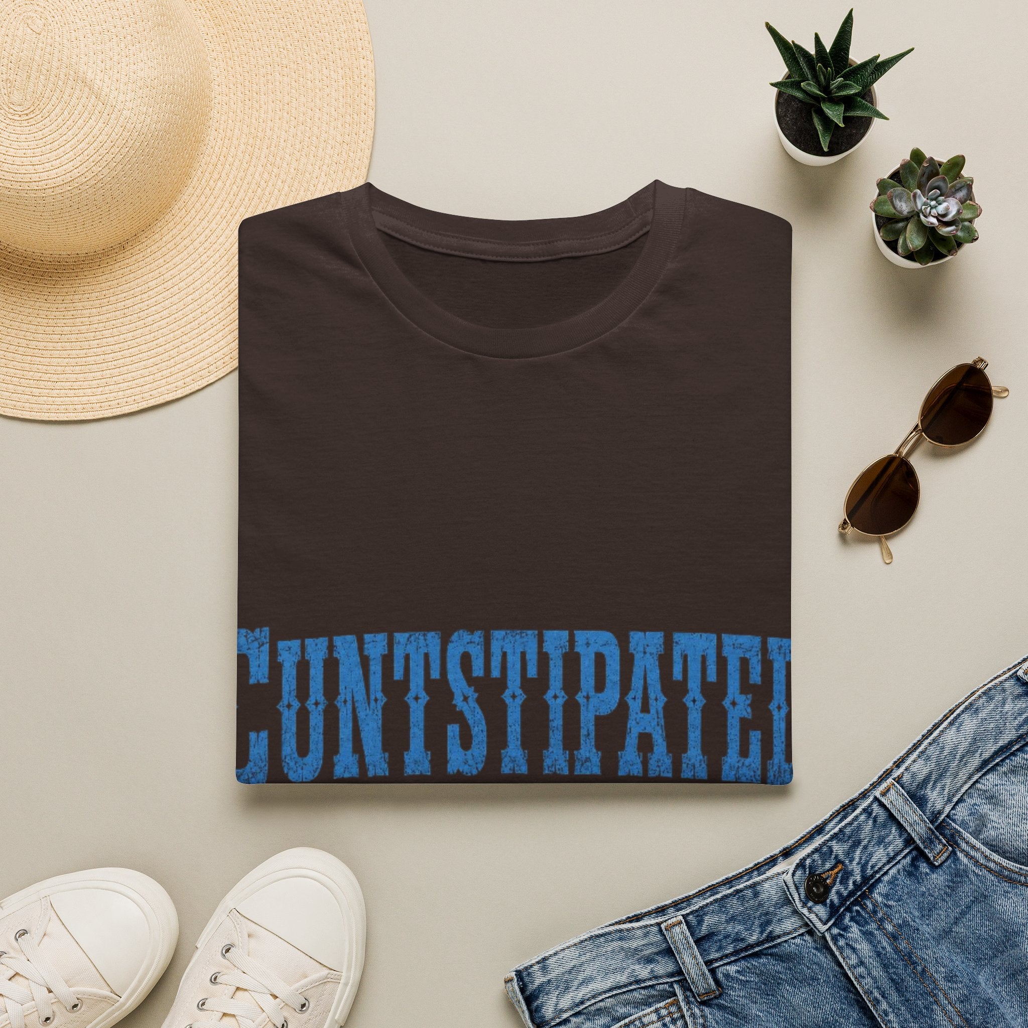 Graphic Adult Tee — 'Cuntstipated' Bold Text Shirt