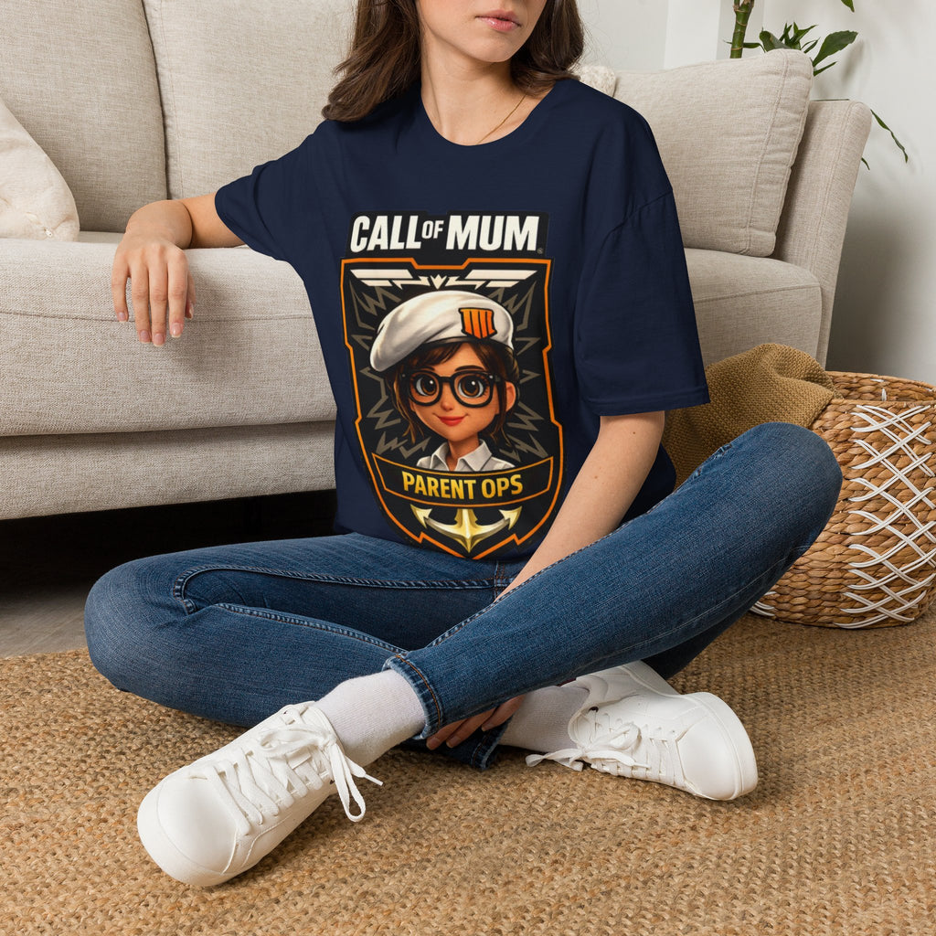 Call of Mum Adult T-Shirt — Gamer Mom "Parent Ops" Graphic Tee