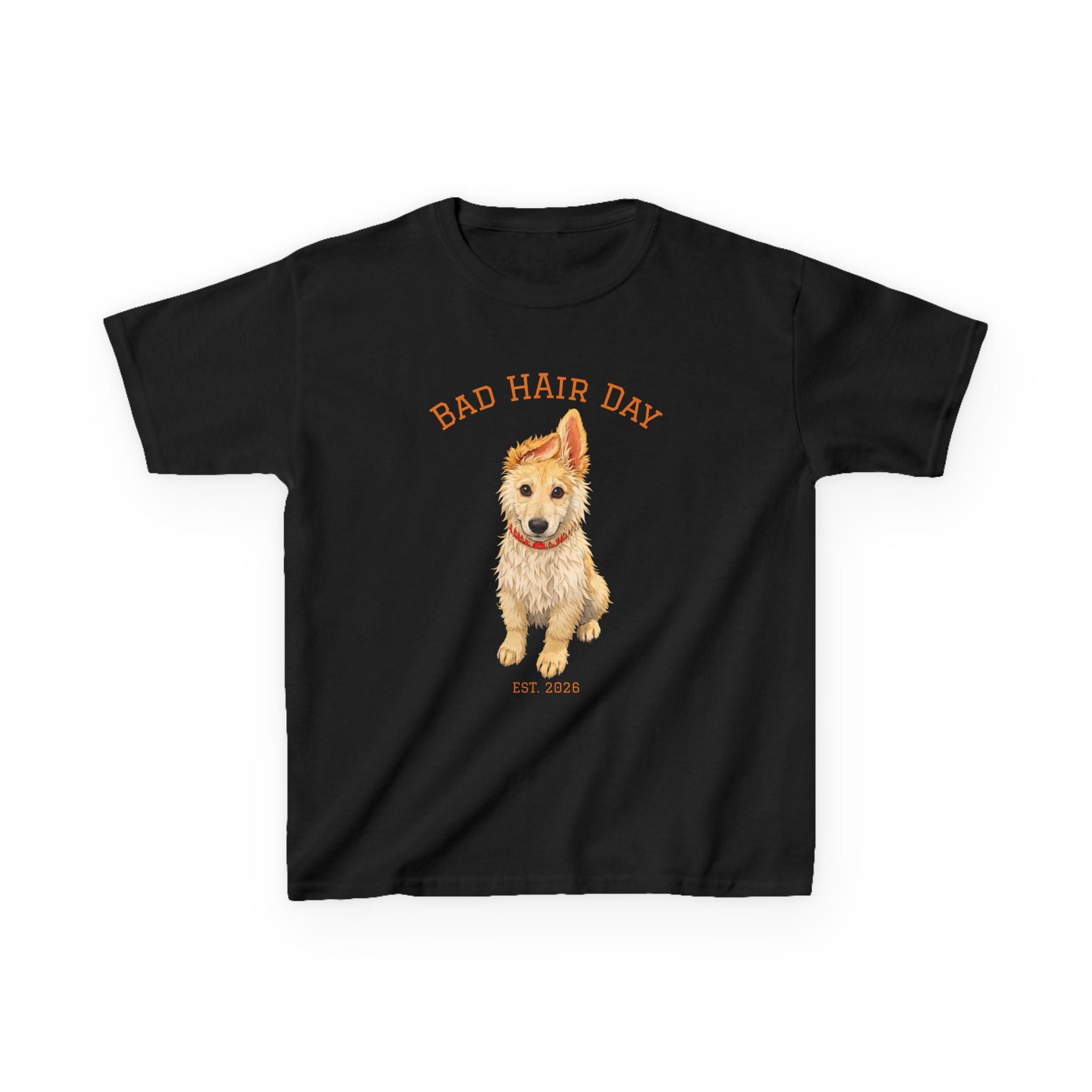Bad Hair Day Puppy Tee | Tyra Illustration Kids T-Shirt