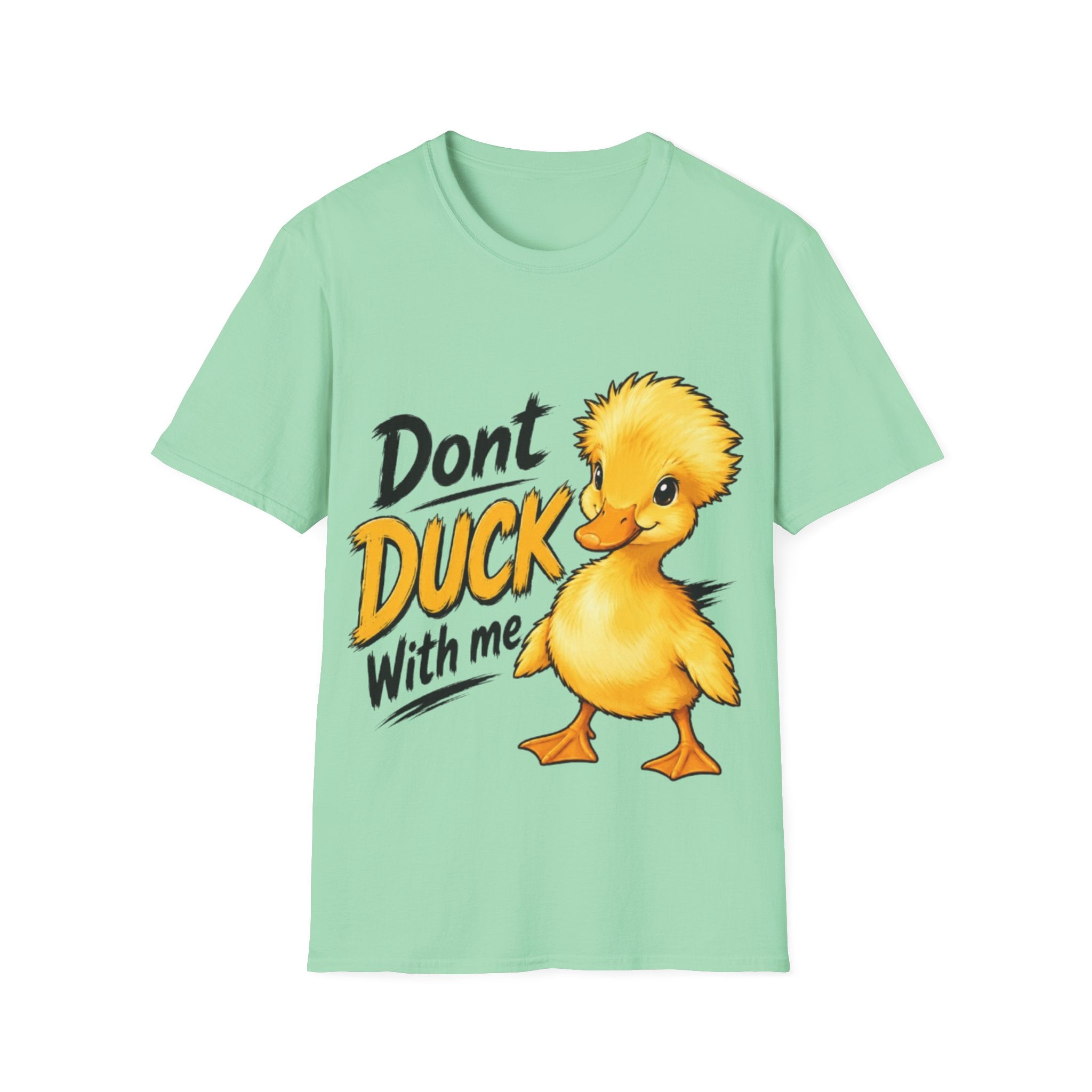 Don't Duck With Me Adult T-Shirt — Cute Yellow Duck Graphic Tee