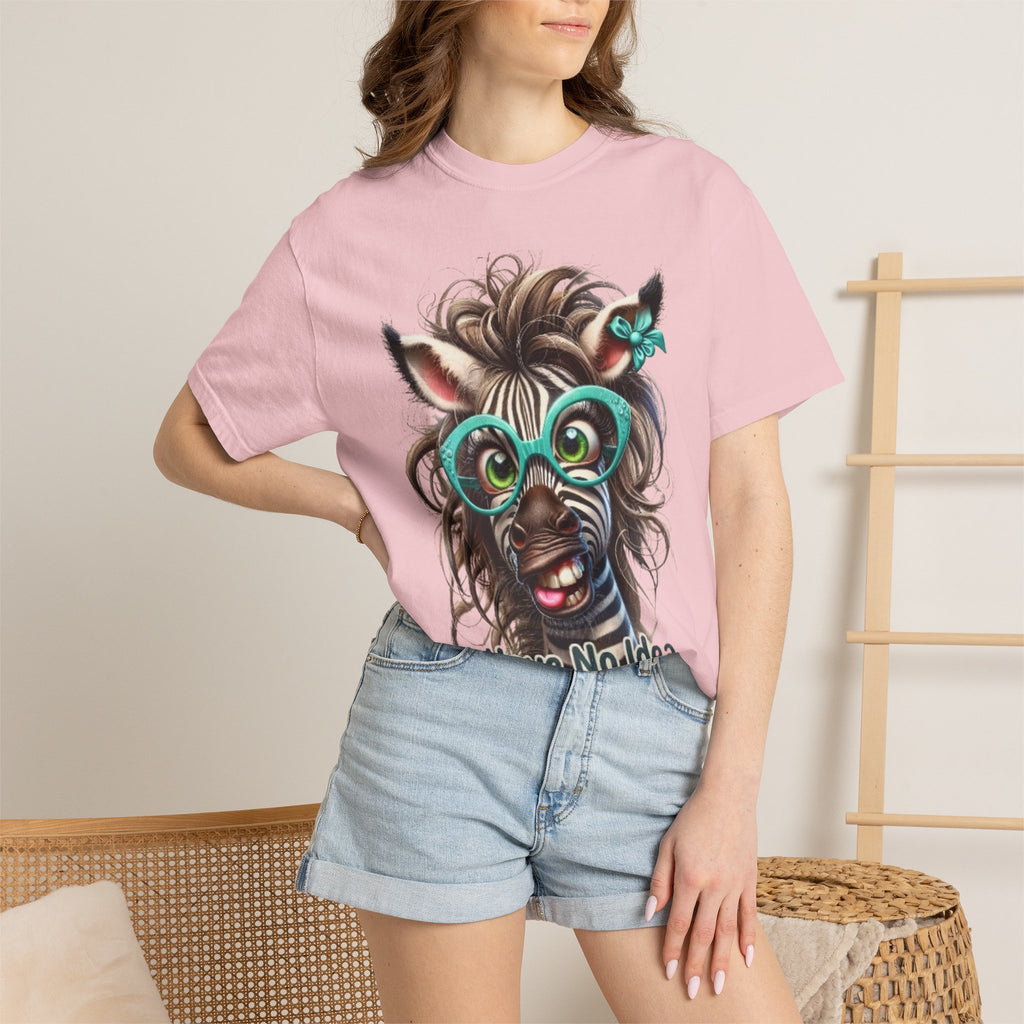 Funny Zebra Adult T-Shirt — "I Have No Idea What I’m Doing" Graphic Tee