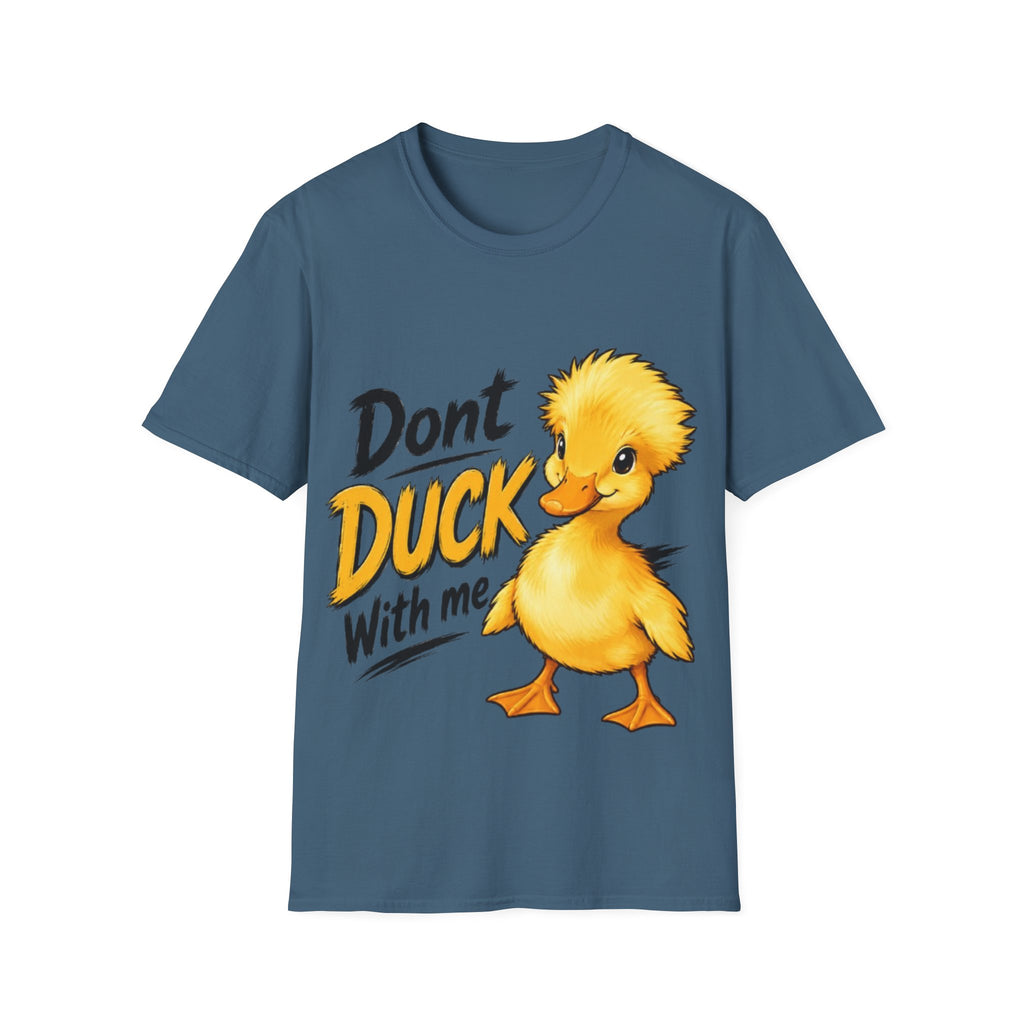 Don't Duck With Me Adult T-Shirt — Cute Yellow Duck Graphic Tee