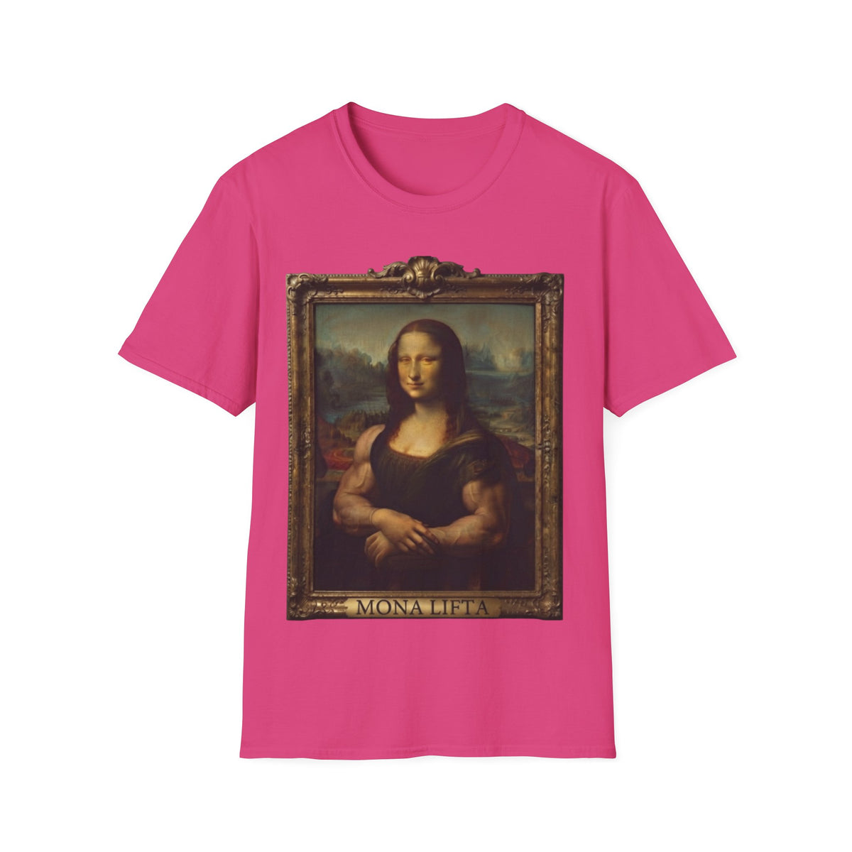 Mona Lisa Portrait Adult T-Shirt — Classic Renaissance Art Tee