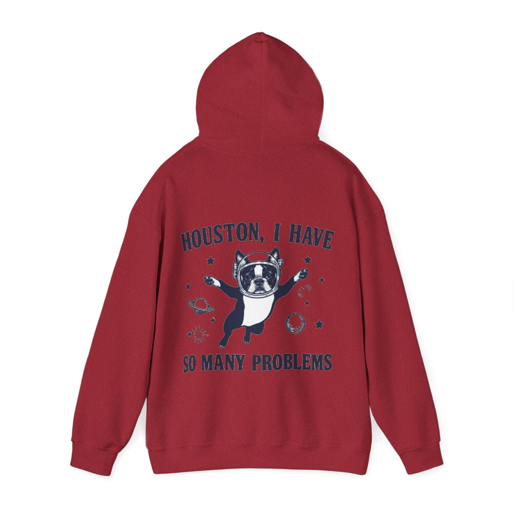 Houston, I Have So Many Problems Adult Hoodie — Funny Space French Bulldog Graphic Hoodie