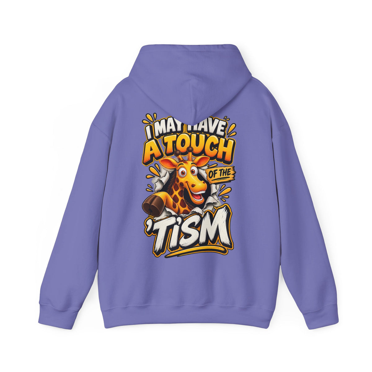 Giraffe 'I May Have a Touch of the Tism' Graphic Adult Hoodie