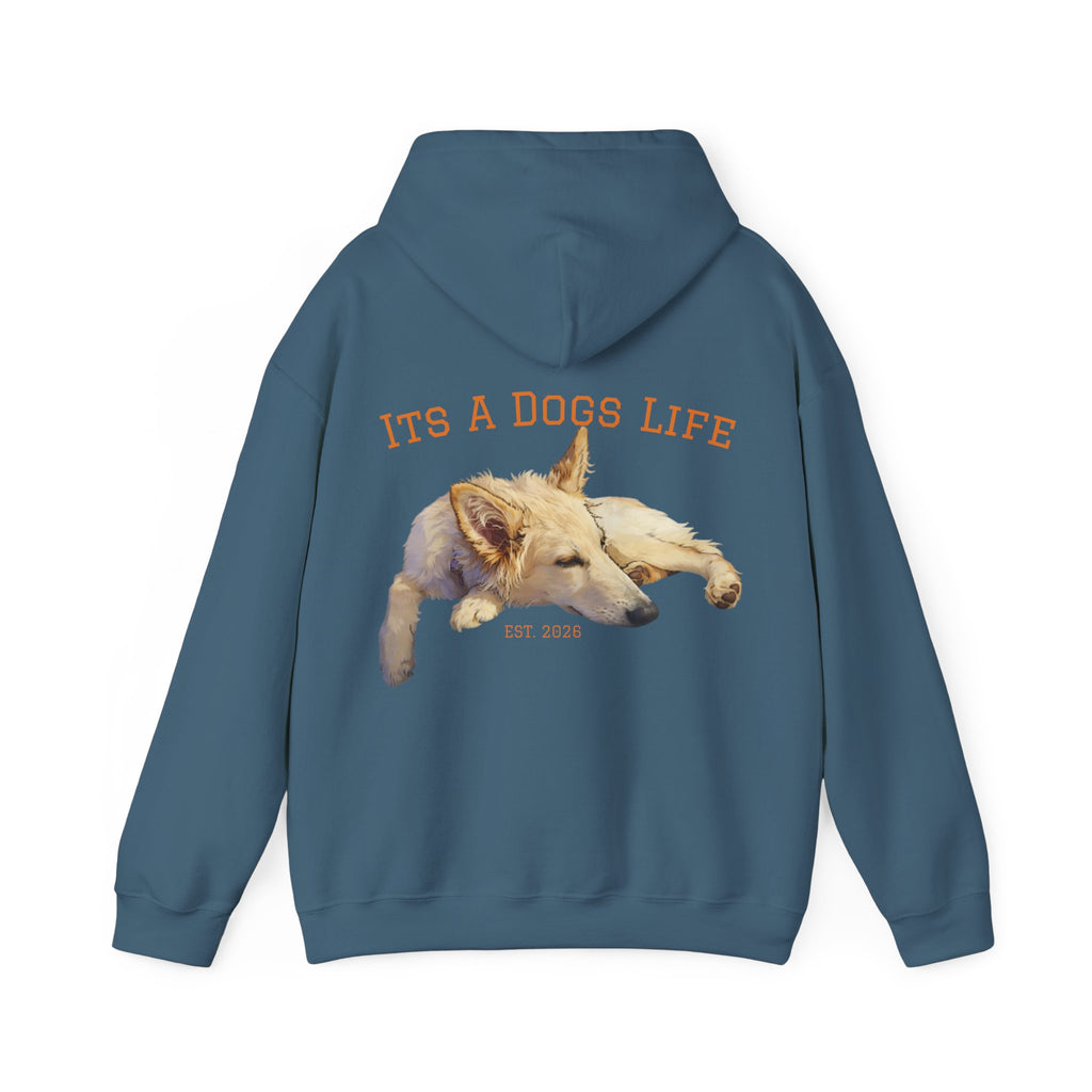 Sleeping Dog Illustration Adult Hoodie | "It's a Dog's Life" Graphic Hoodie