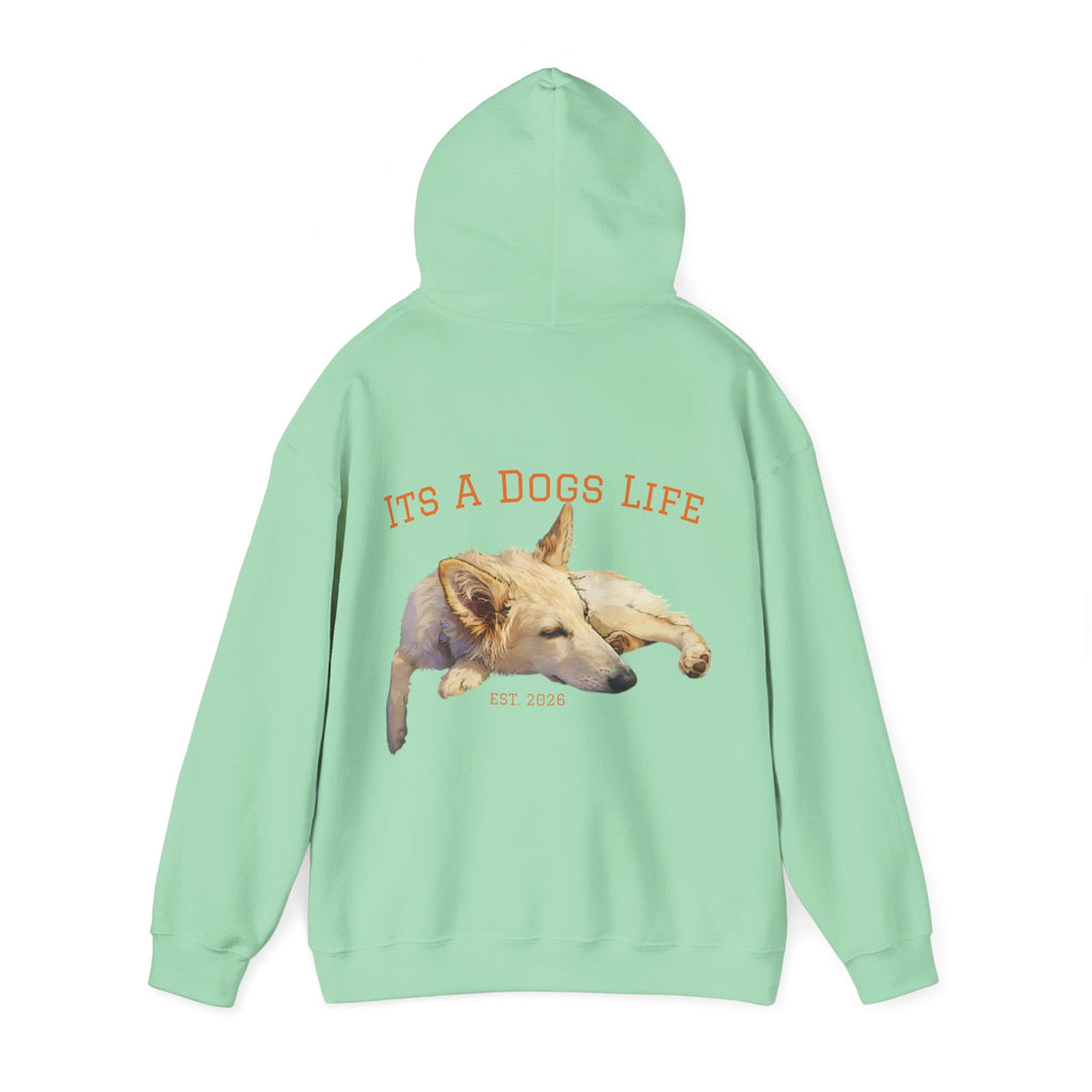 Sleeping Dog Illustration Adult Hoodie | "It's a Dog's Life" Graphic Hoodie