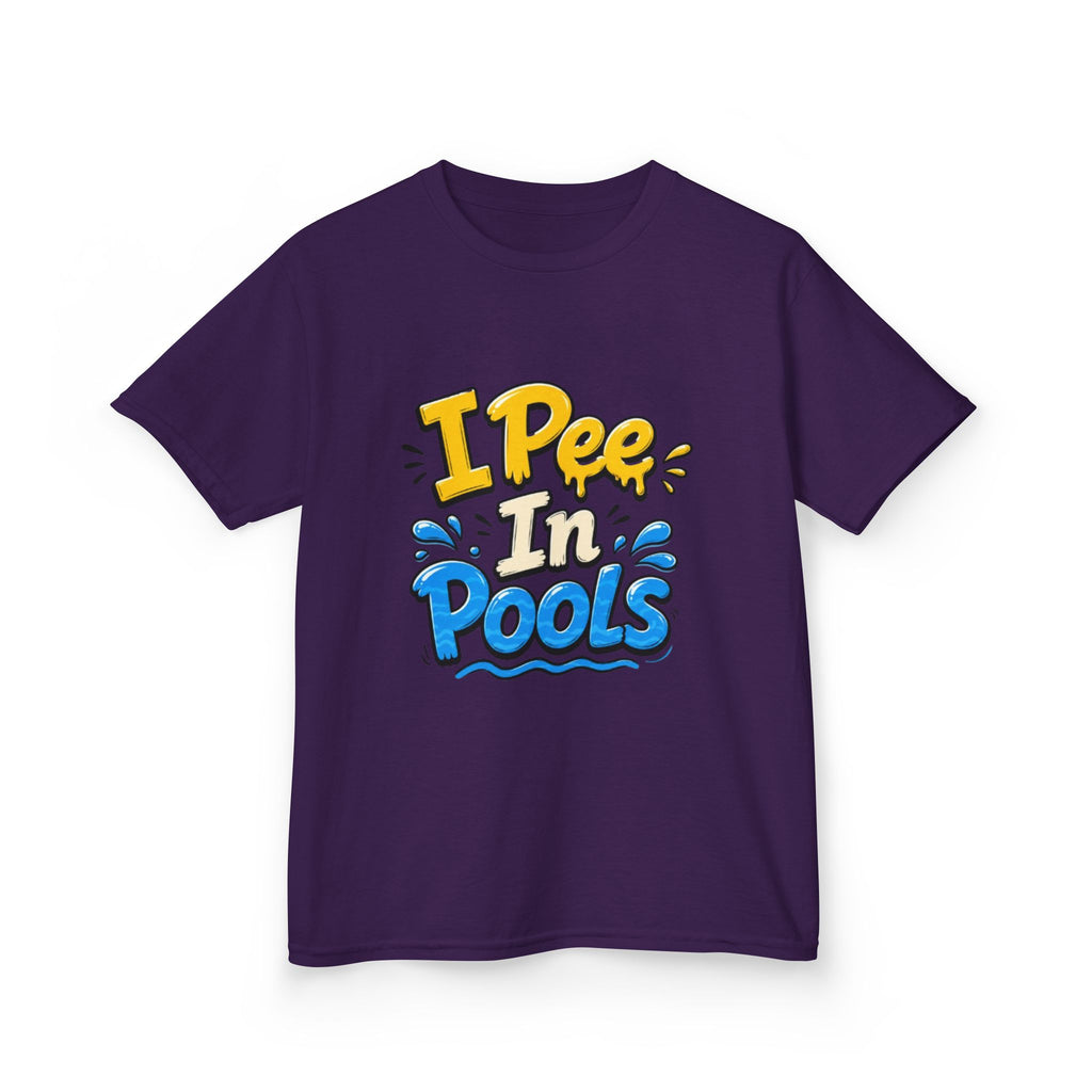 Kids Tee — "I Pee In Pools" Funny Summer Swim Shirt