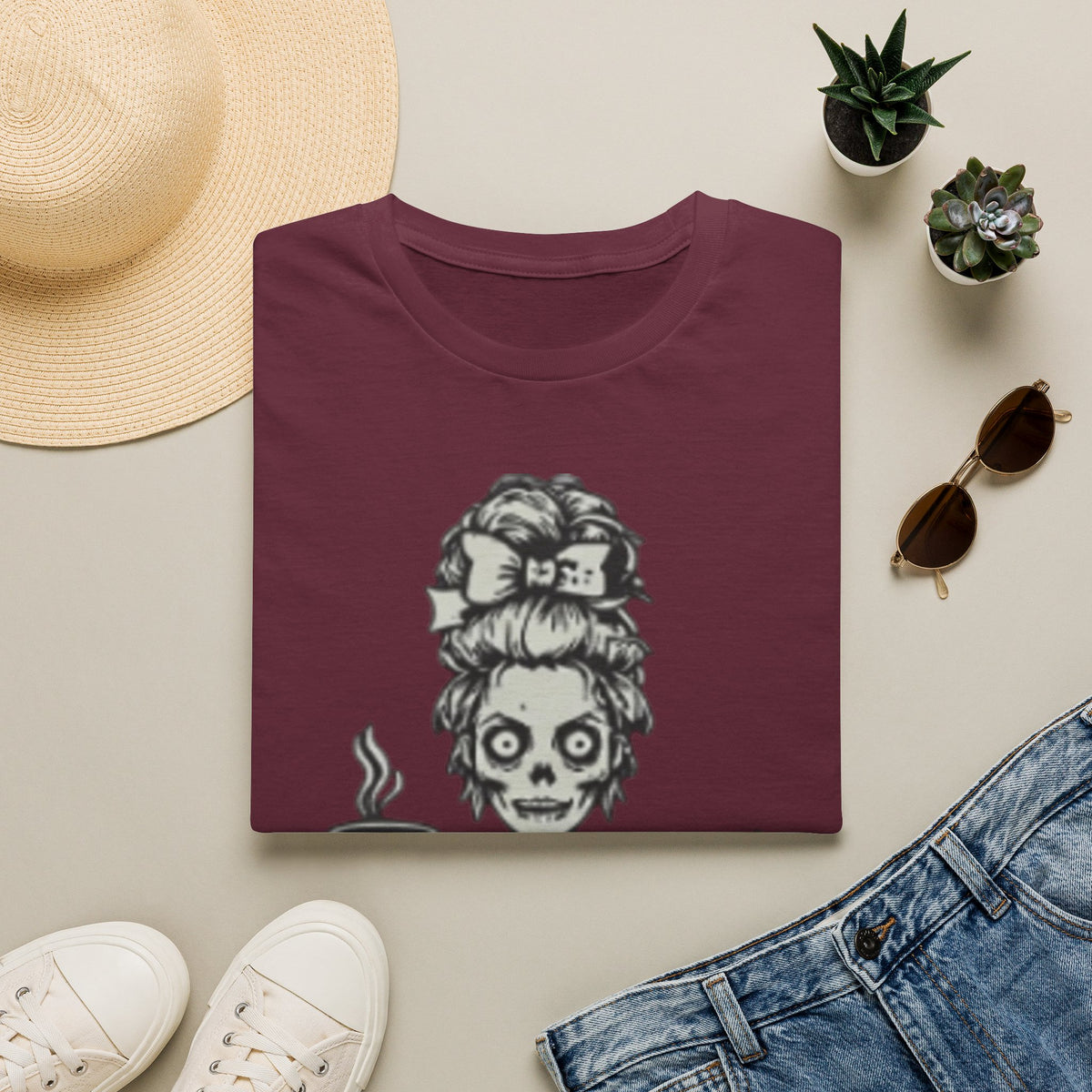 Mombie Adult T-Shirt — Cute Spooky Mom Graphic Tee ("Mommy")