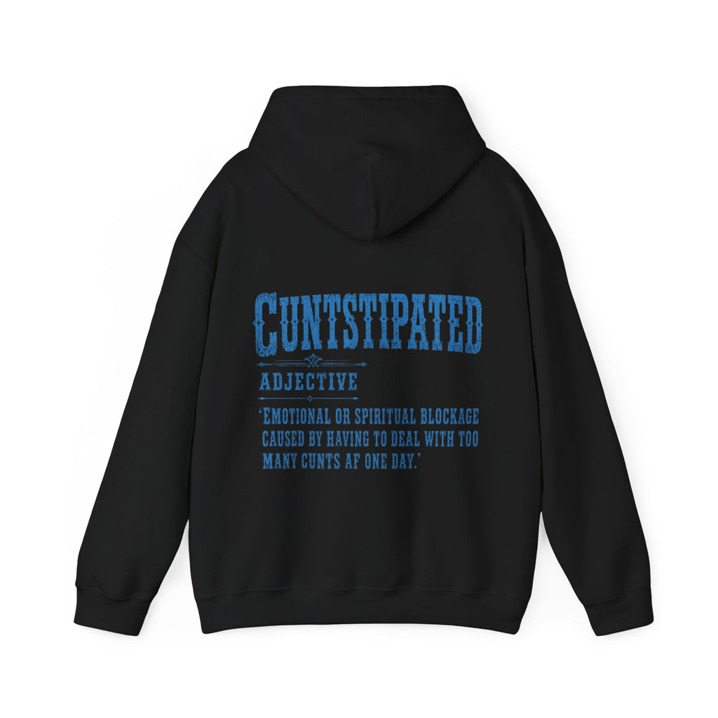 Adult Hoodie — 'Cuntstipated' Definition Graphic Pullover