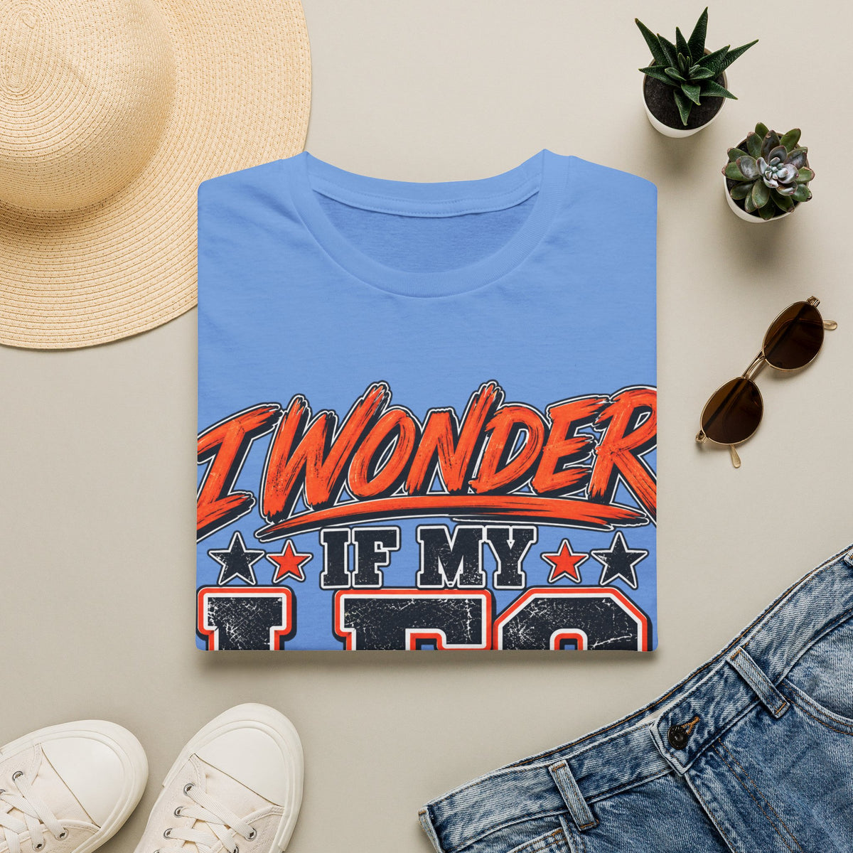 Graphic Adult T-Shirt — "I Wonder If My Leg Misses Me Too" Retro Sports Tee