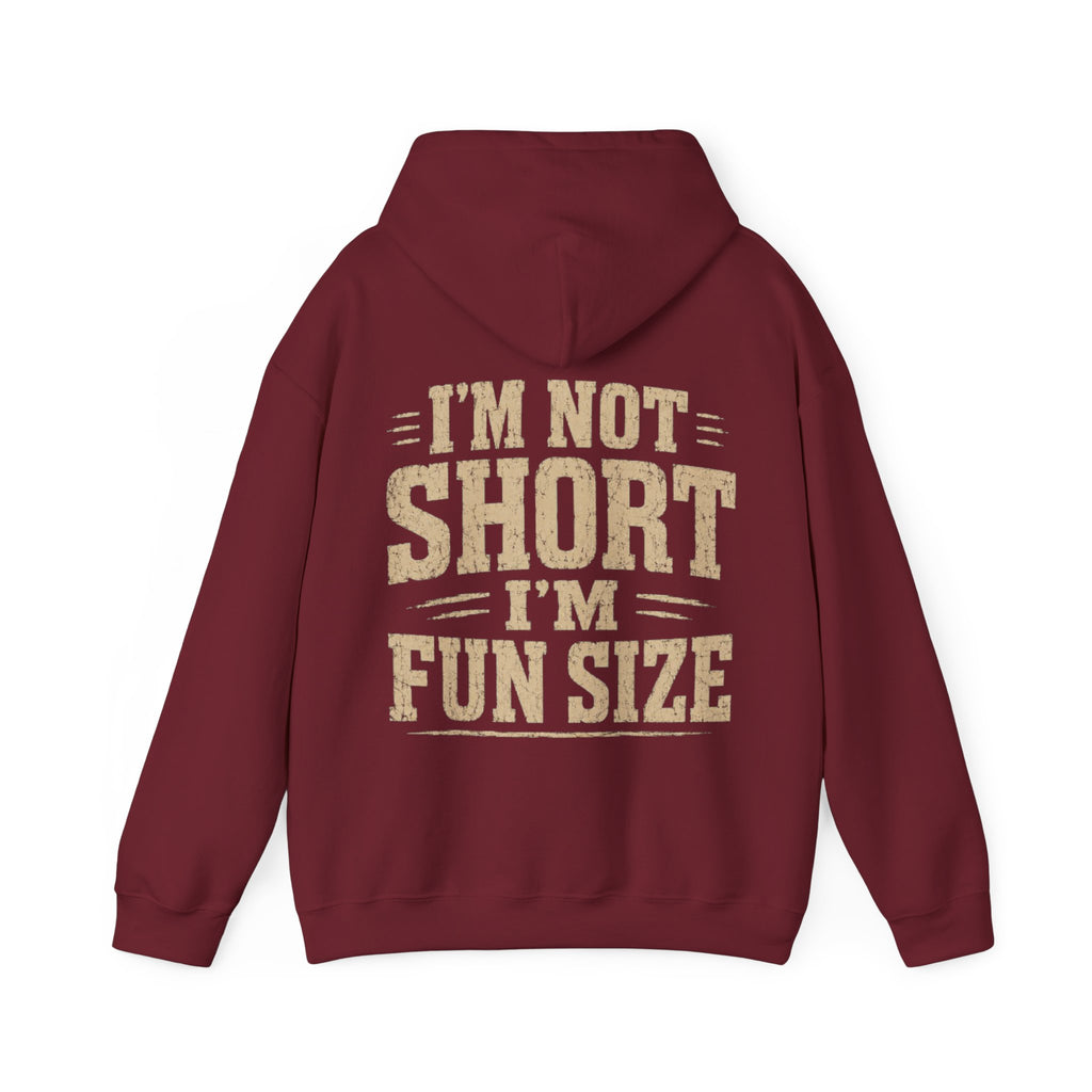 Adult Hoodie — “I’m Not Short I’m Fun Size” Funny Graphic Pullover